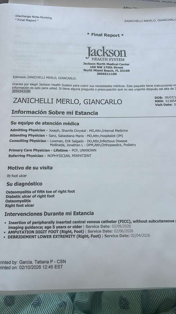 Apoyo para Giancarlo Zanichelli tras cirugía de emergencia campaign photo, 7 of 8