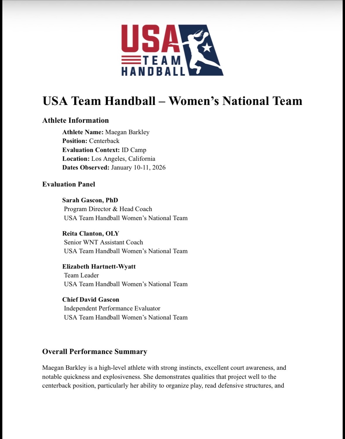 Help Maegan train for USA Team Handball (WNT) campaign photo, 4 of 8