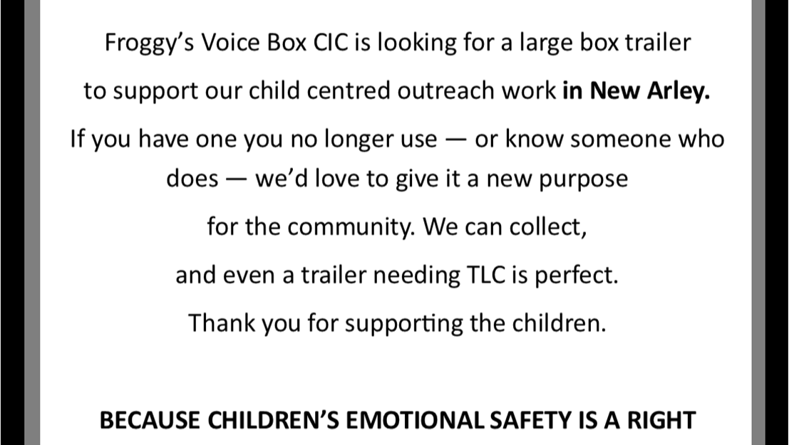 The children Of Arley and Beyond Need your Support