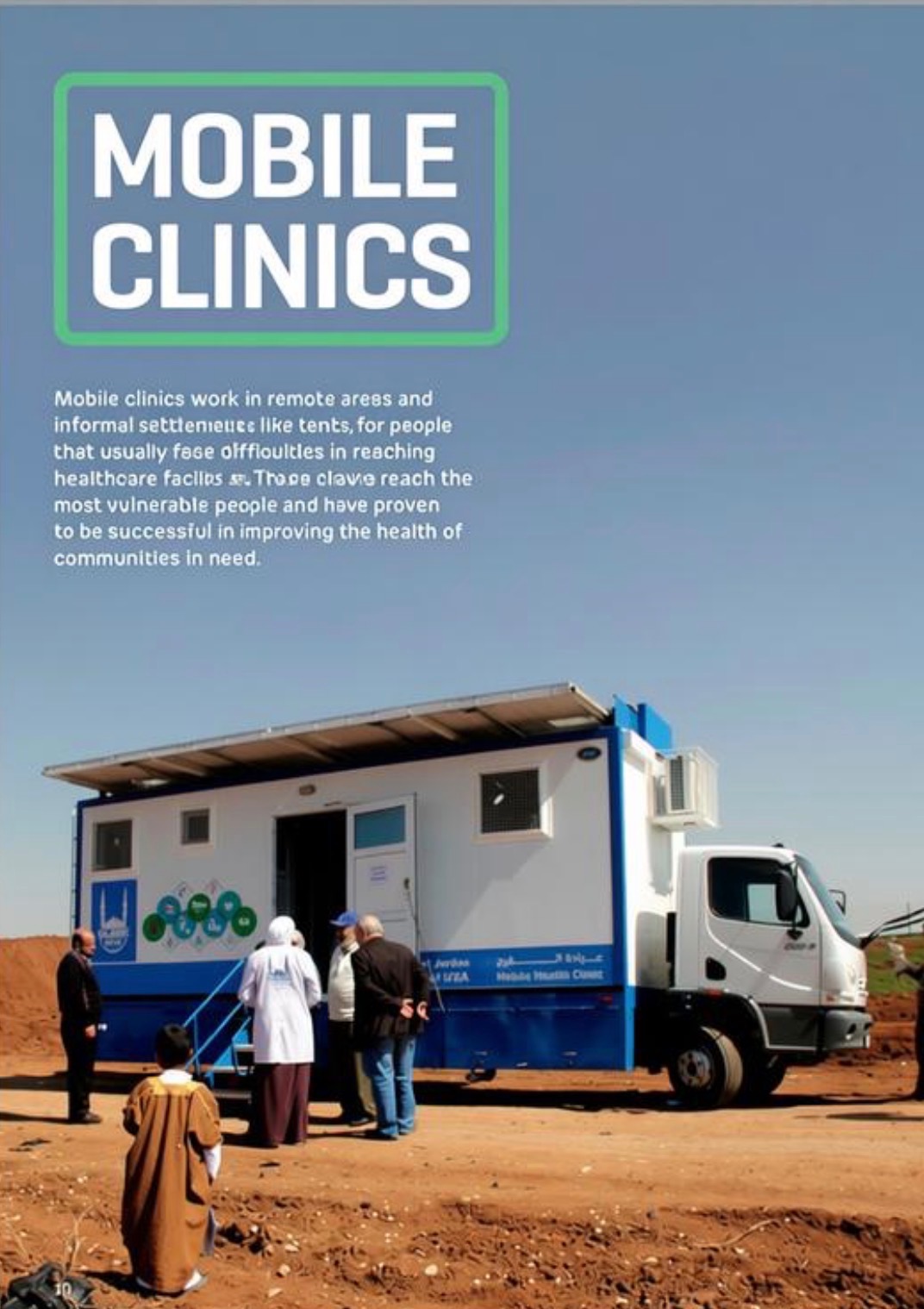 Create mobile health clinics in war countries campaign photo, 2 of 4