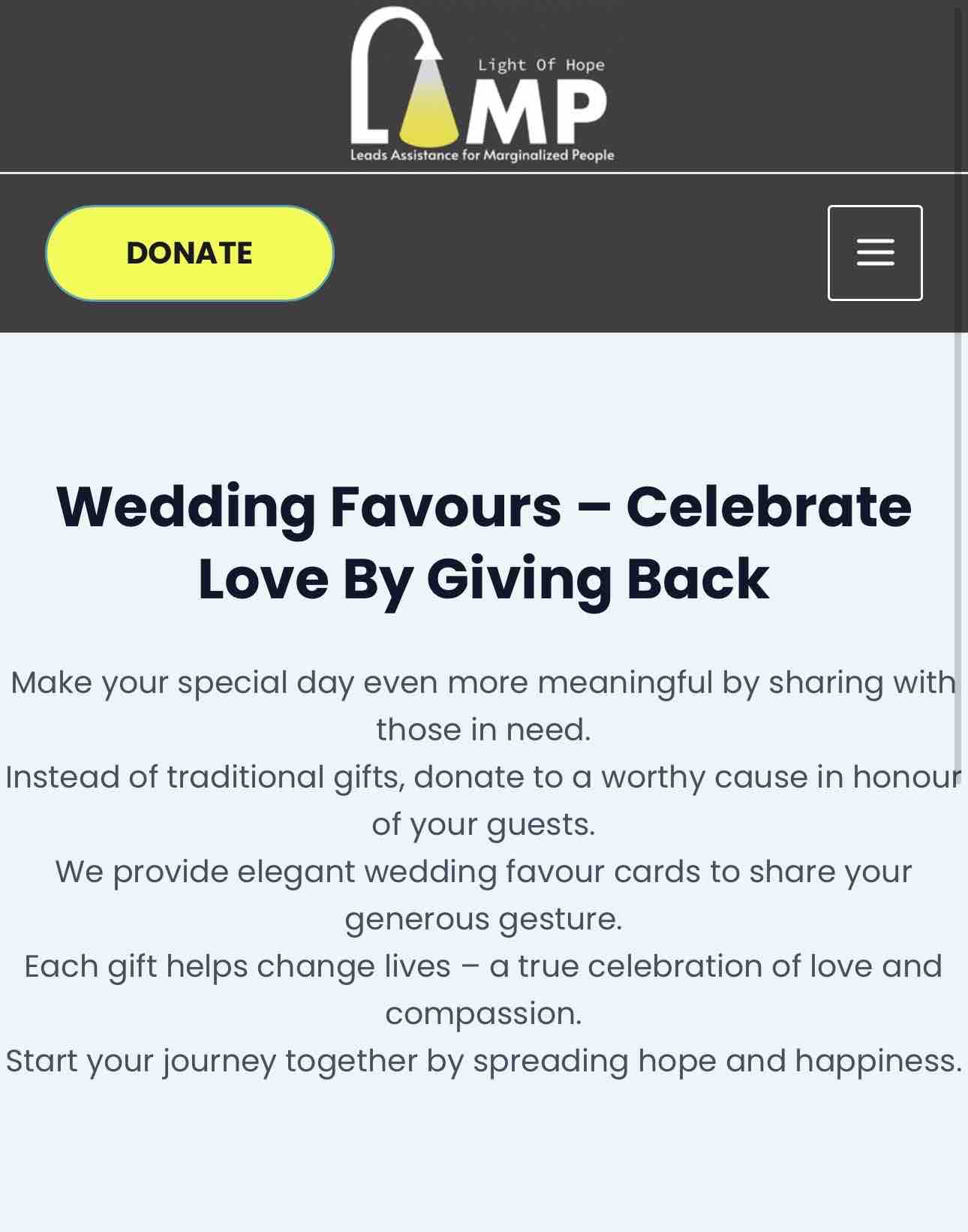Sahil’s Fundraising for LAMP – Spreading Happiness to Those campaign photo, 4 of 7