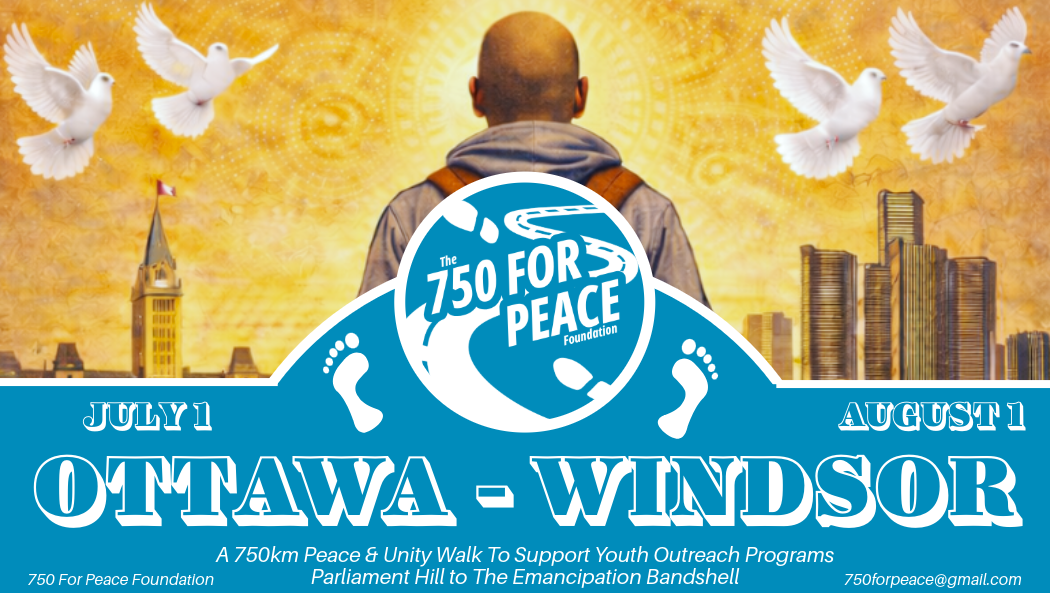 750 for Peace and Unity: Ottawa to Windsor with Love photo