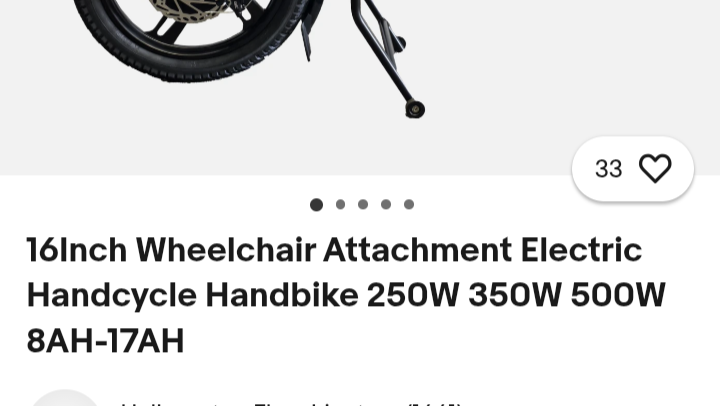 Powered assist for wheelchair photo