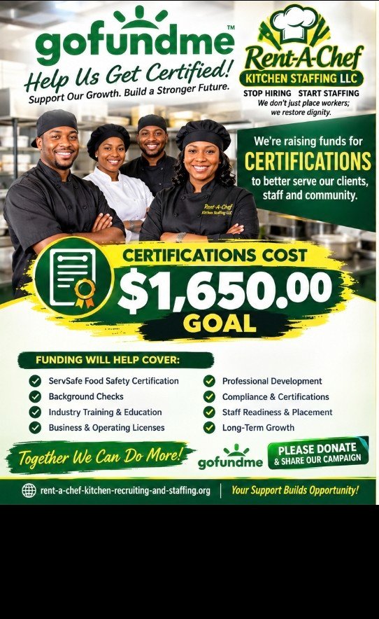 help raising $ Certification for understaffed business campaign photo, 2 of 4