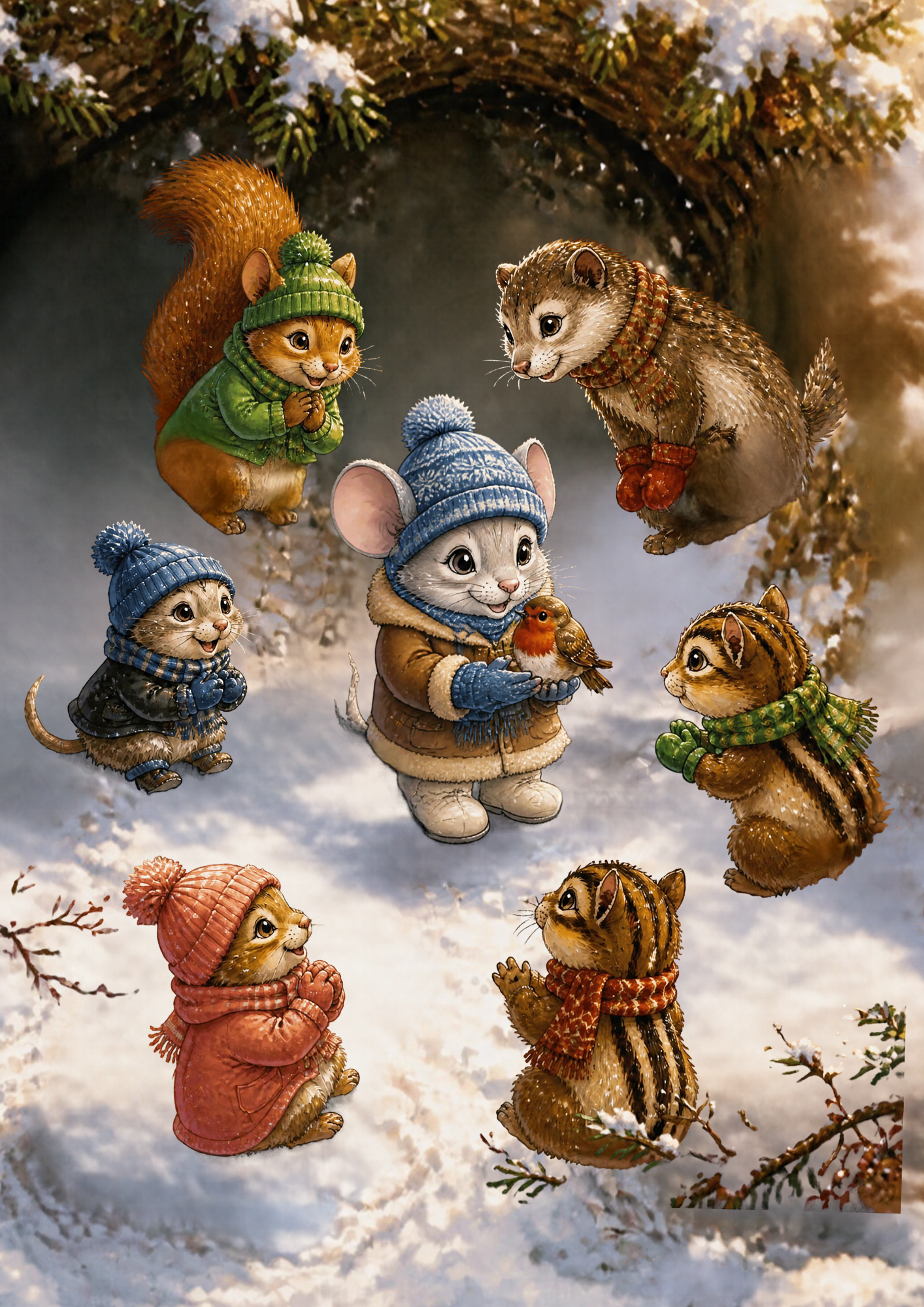 Publication of Tally the Woodland Mouse campaign photo, 5 of 7