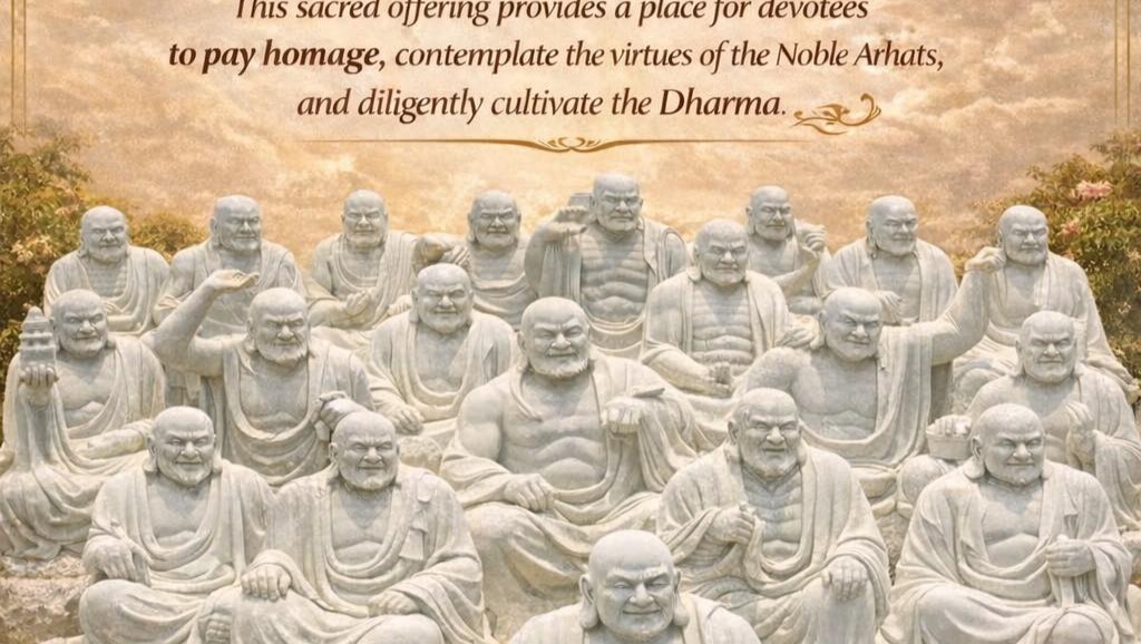 Join Us in Enshrining the Eighteen Arhat Statues photo