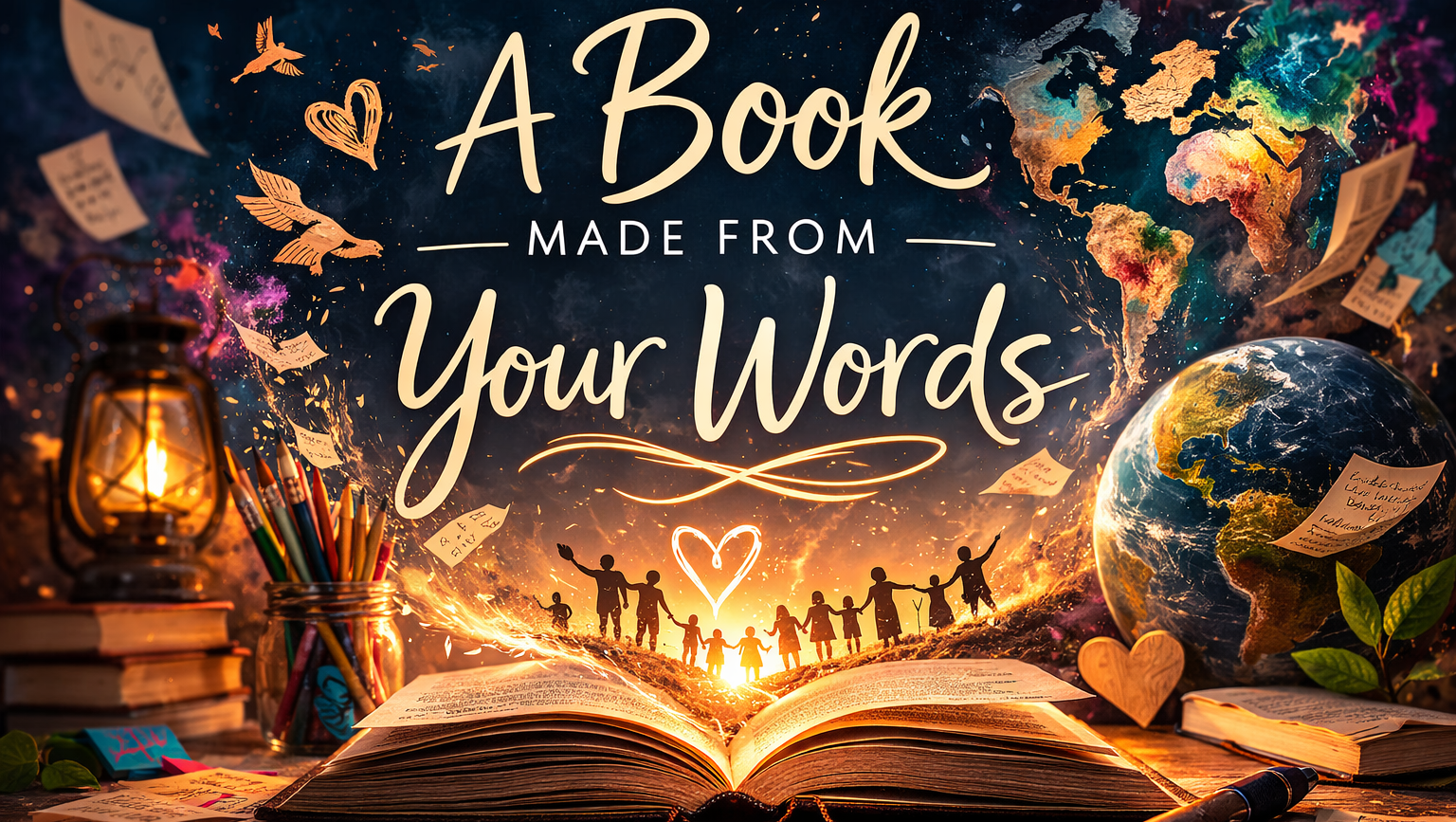 A Book Made from Your Words.