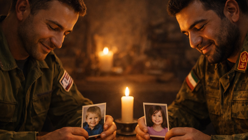 2 Soldiers. 1 Screen. 50 Years Silence. 4 Words. They sleep. photo