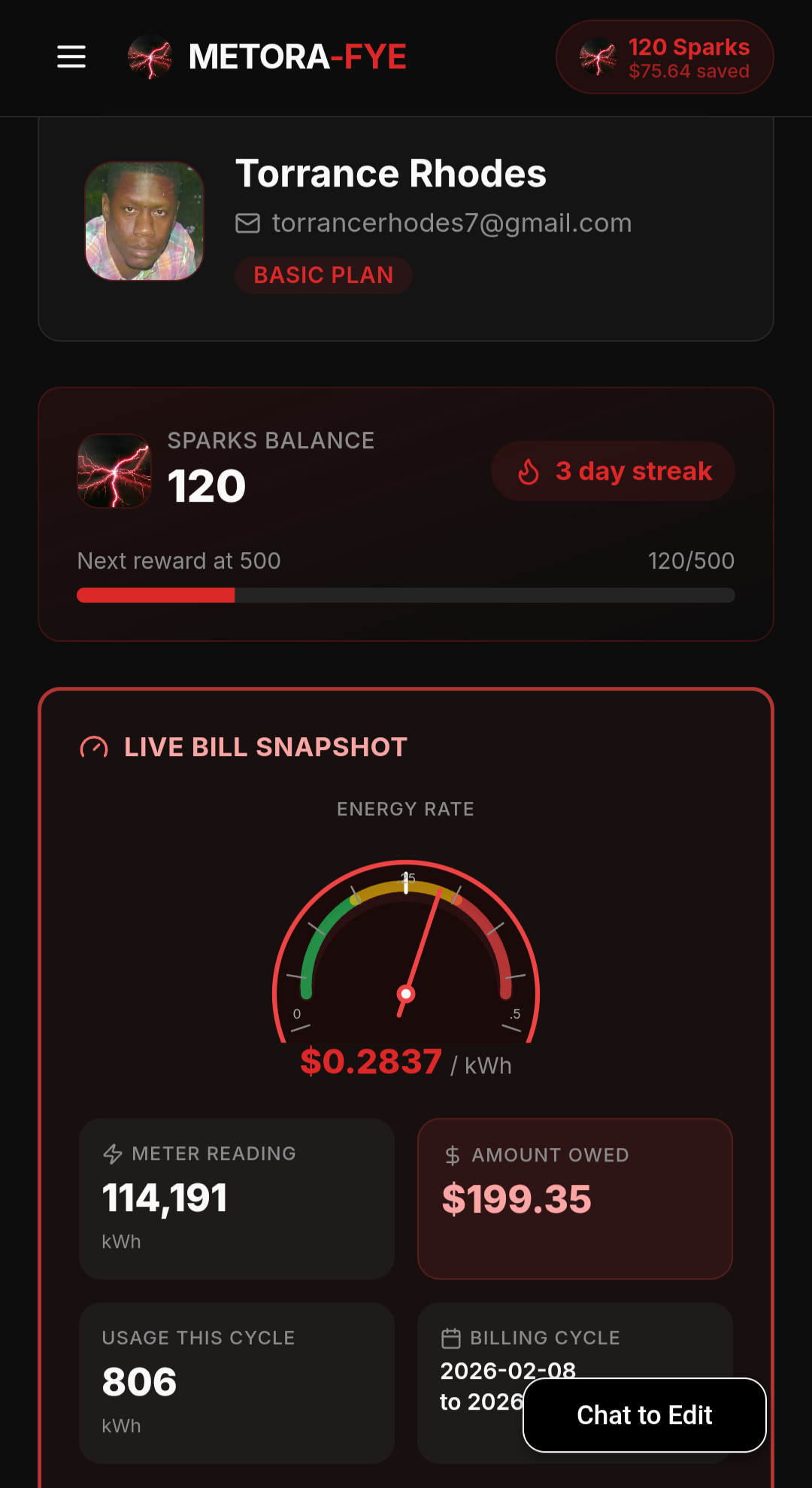 Fund METORA-FYE: Real-Time Energy Tracking campaign photo, 6 of 7