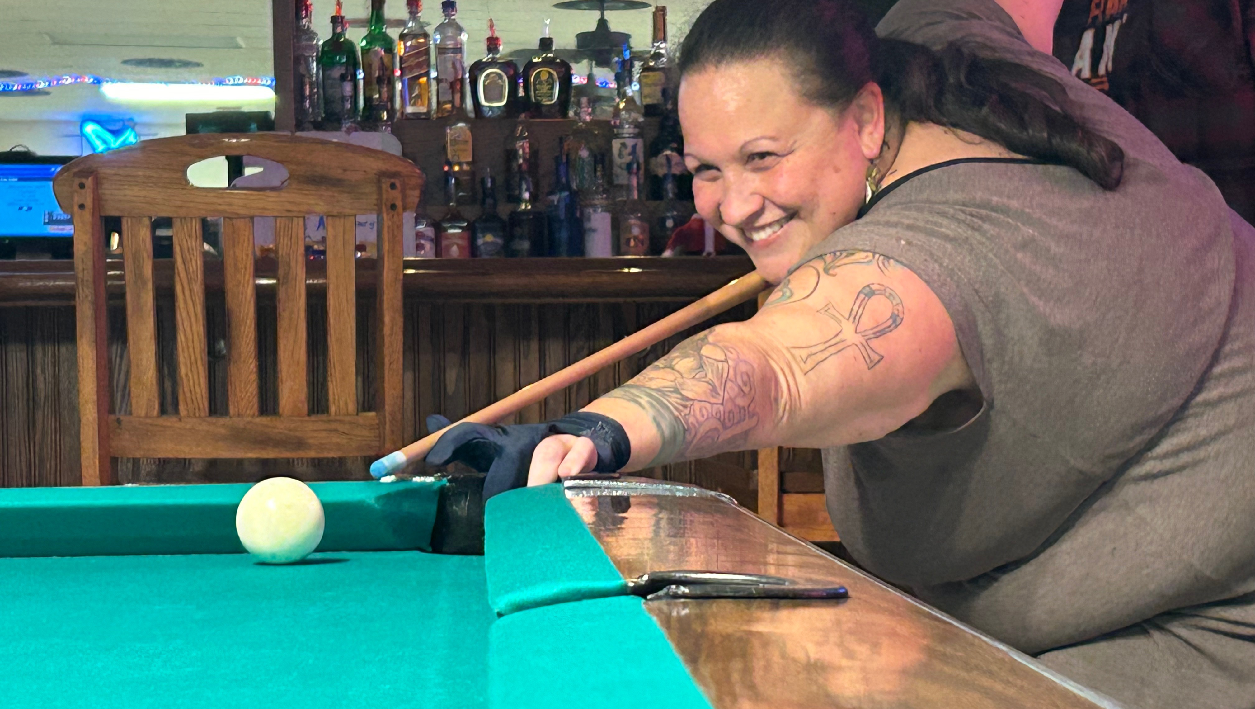 We’re guppies playing in a sea of Pool Sharks! We love it! photo