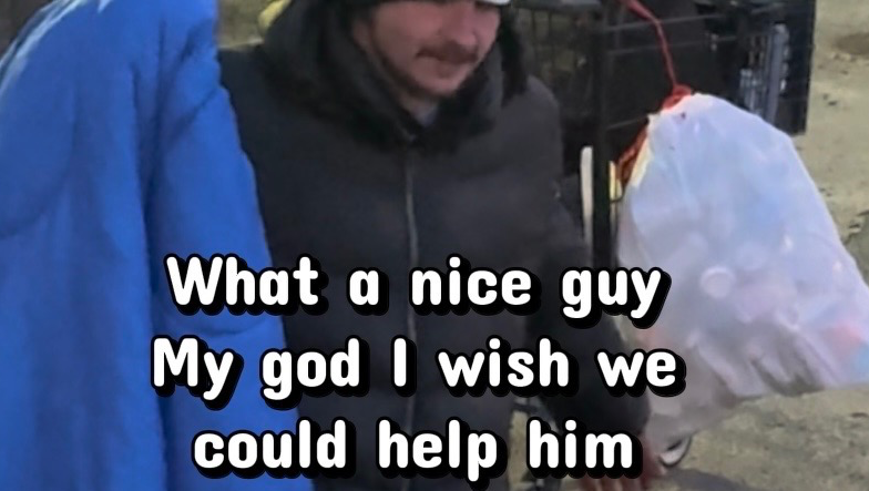 He’s young, compassionate and selfless. He’s also homeless  photo