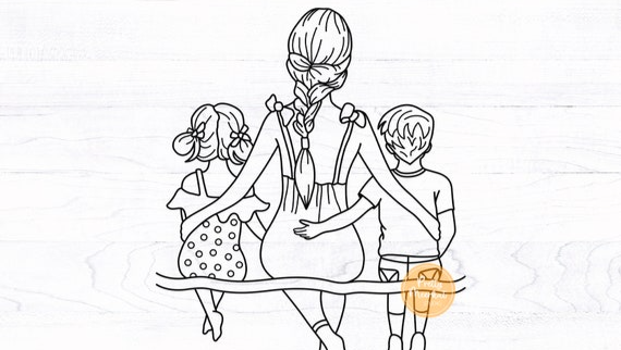 Alleinerziehende Mama bittet um hilfe. photo