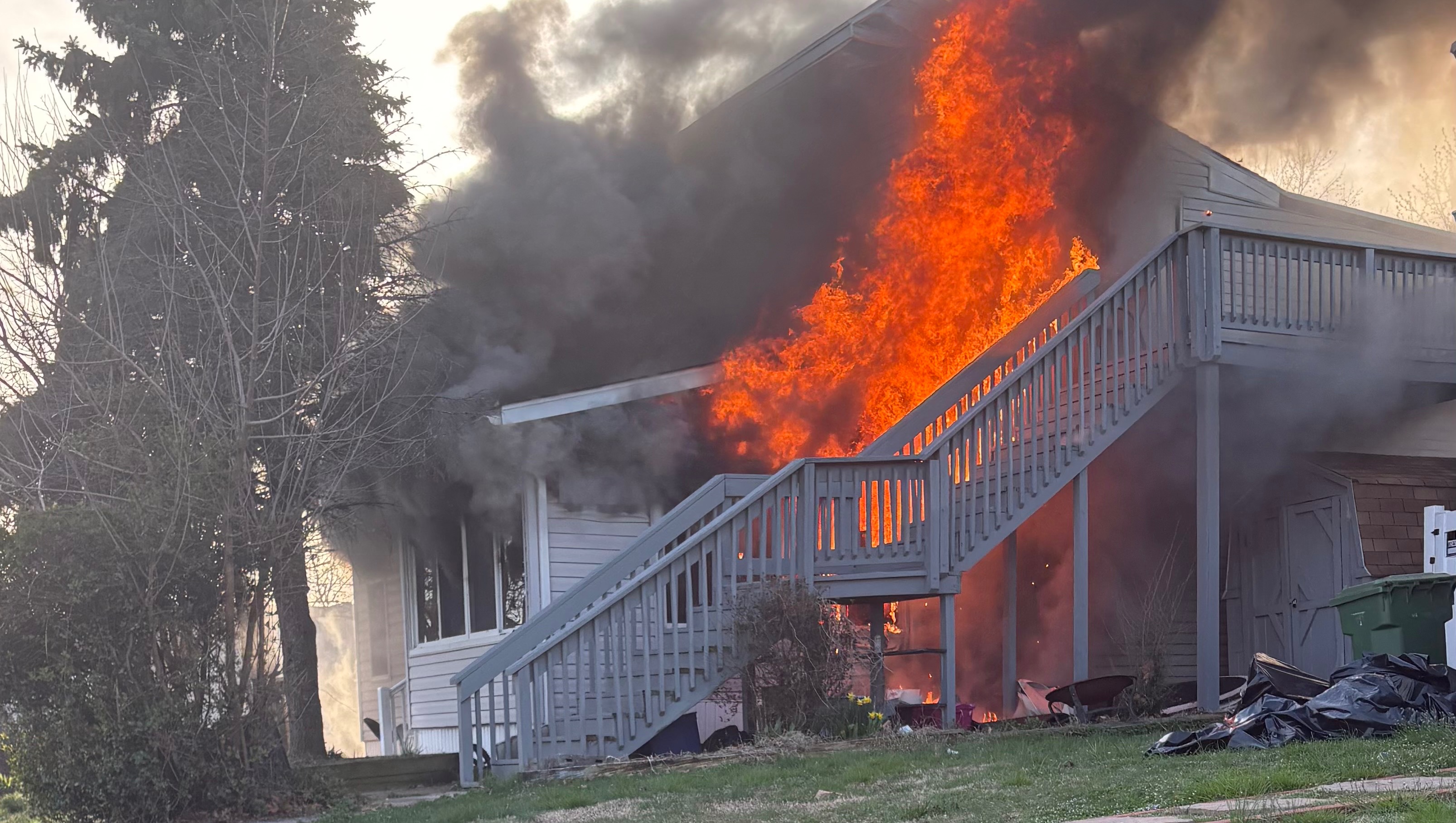 House fire took everything and our sweet dog too!! photo