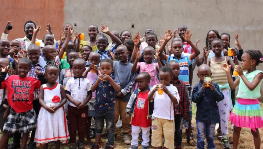 Easter meal for children in Uganda photo