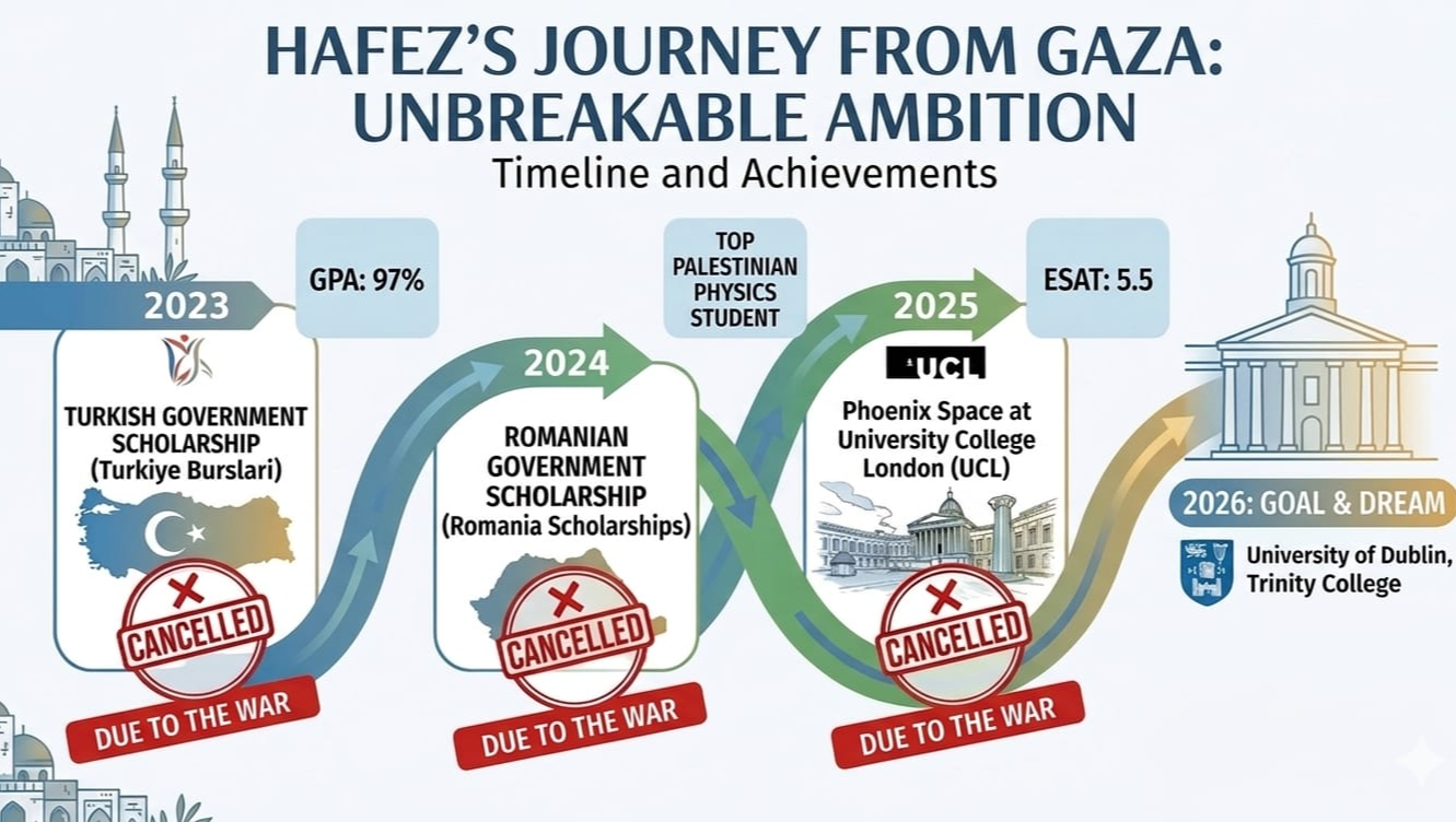 Support Hafez’s Journey from Gaza to Trinity photo