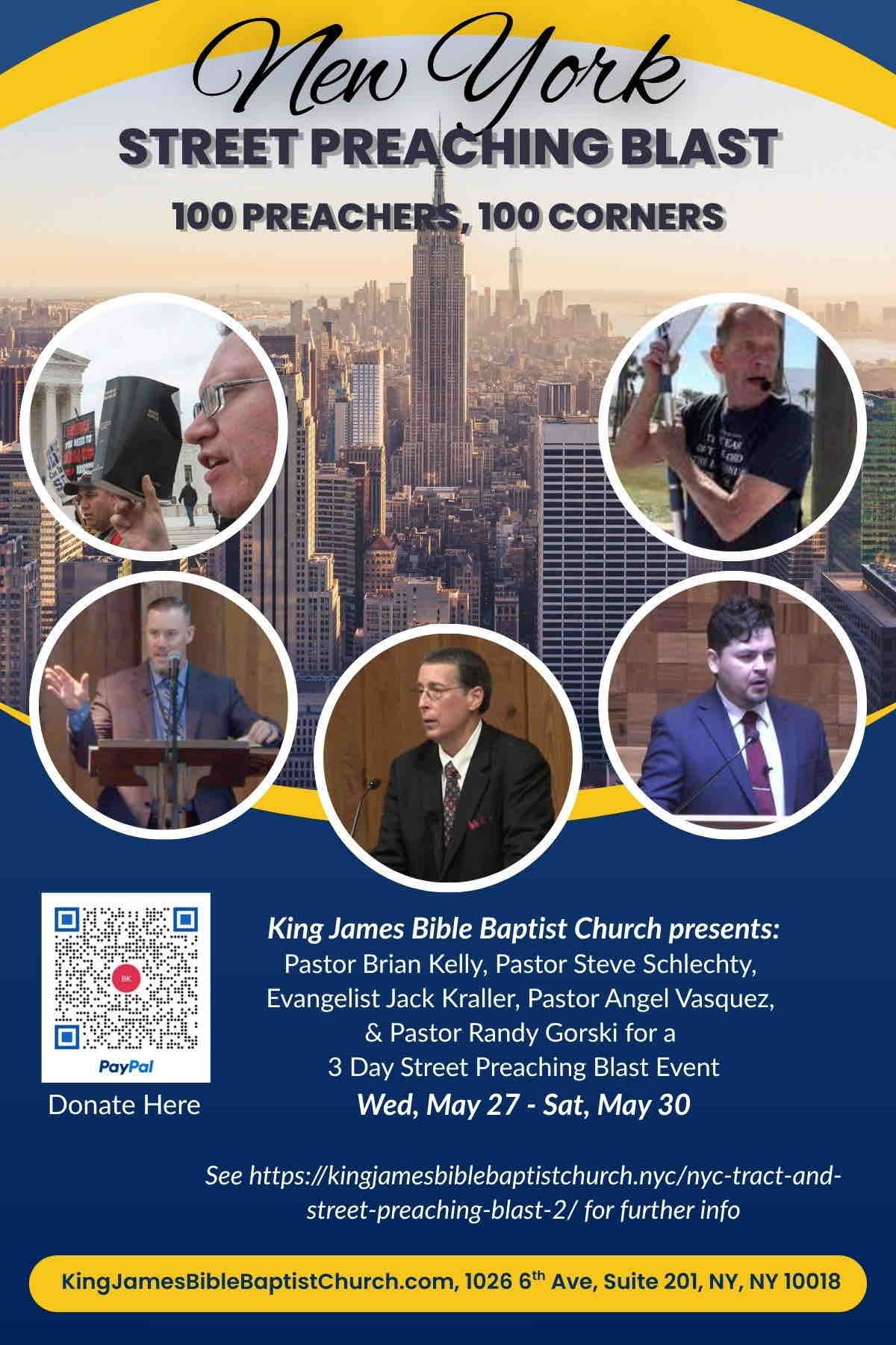 NYC Street Preaching Blast and Tract Saturation Blitz 2026 campaign photo, 4 of 6