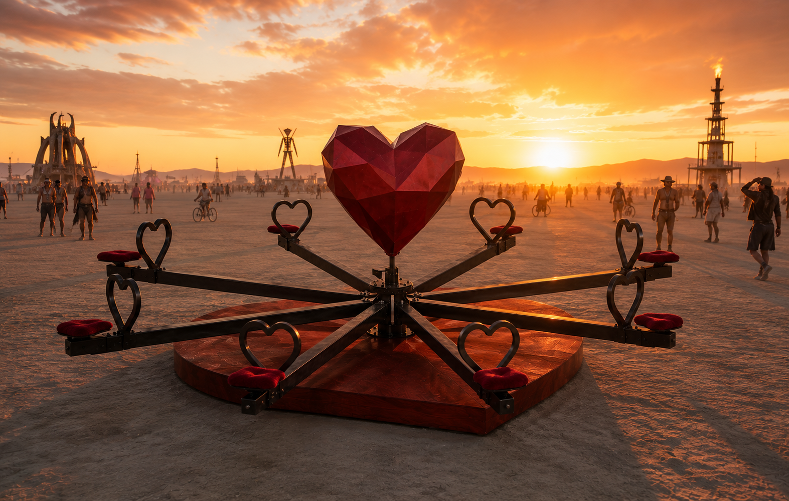 The Race of Hearts: BurningMan Honoraria 2026 campaign photo, 2 of 6