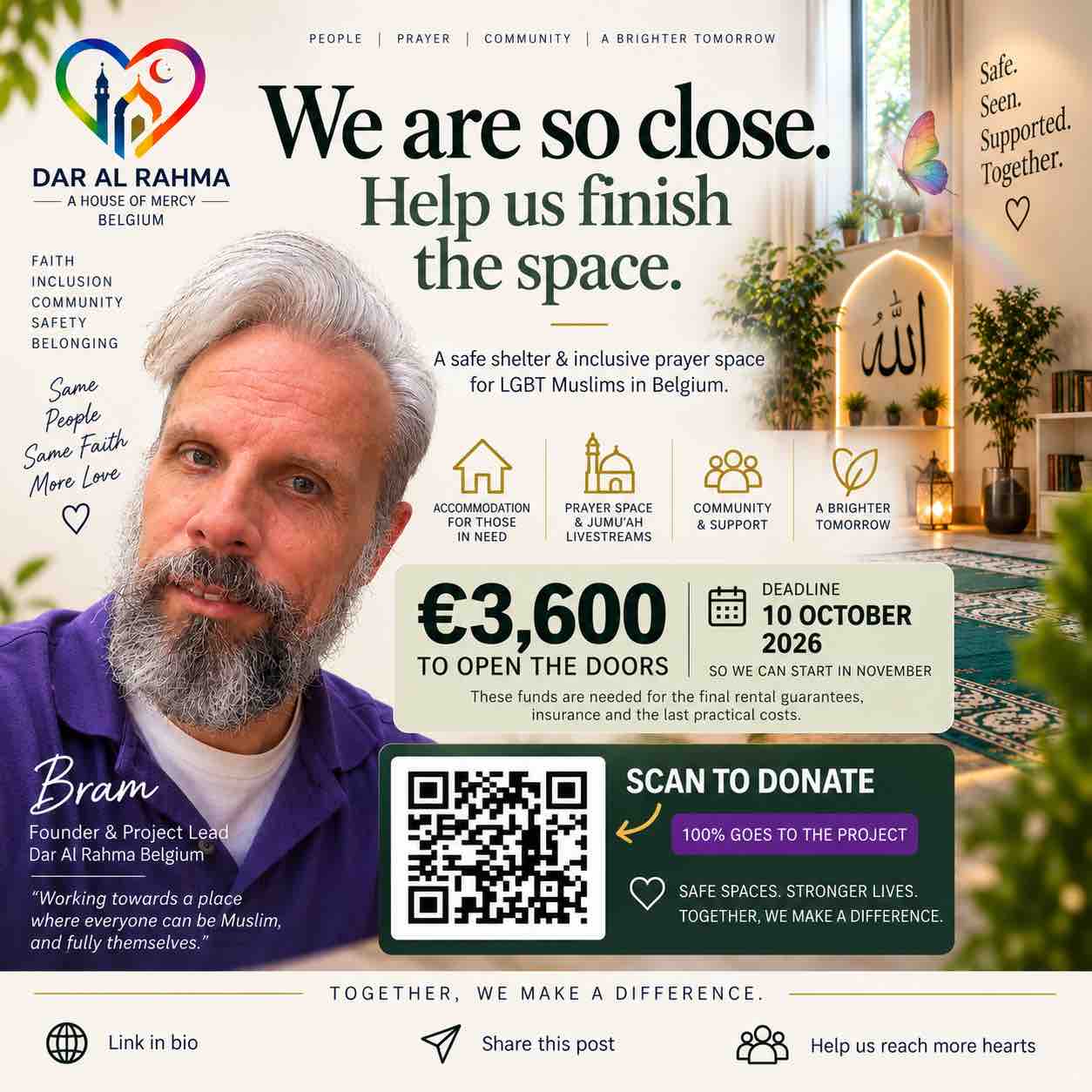 Photo de la campagne Help Dar Al Rahma MoveSupport LGBT Muslim Refugees, 2 sur 4