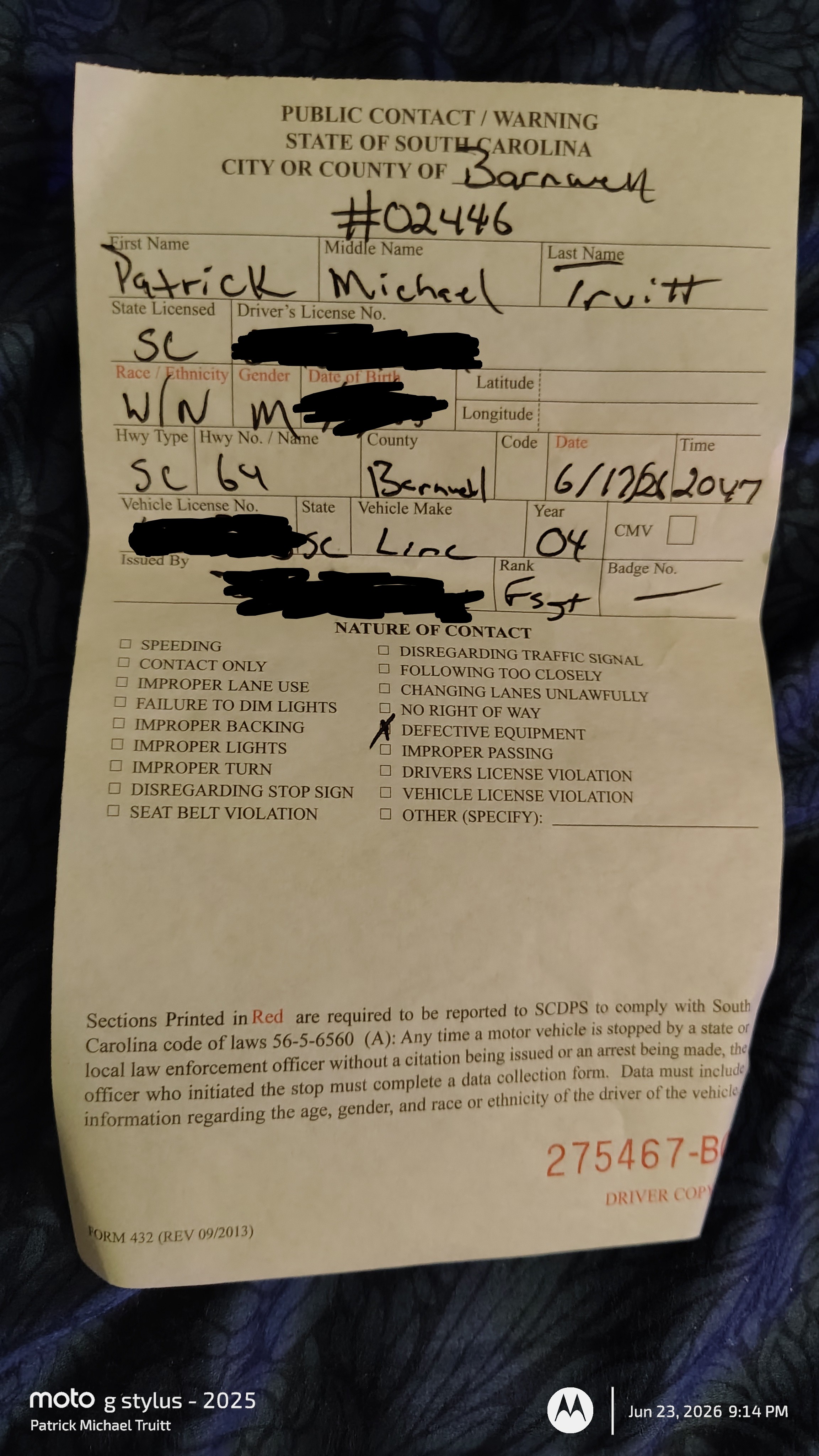 Support a local delivery driver who has landed on hard times campaign photo, 7 of 9