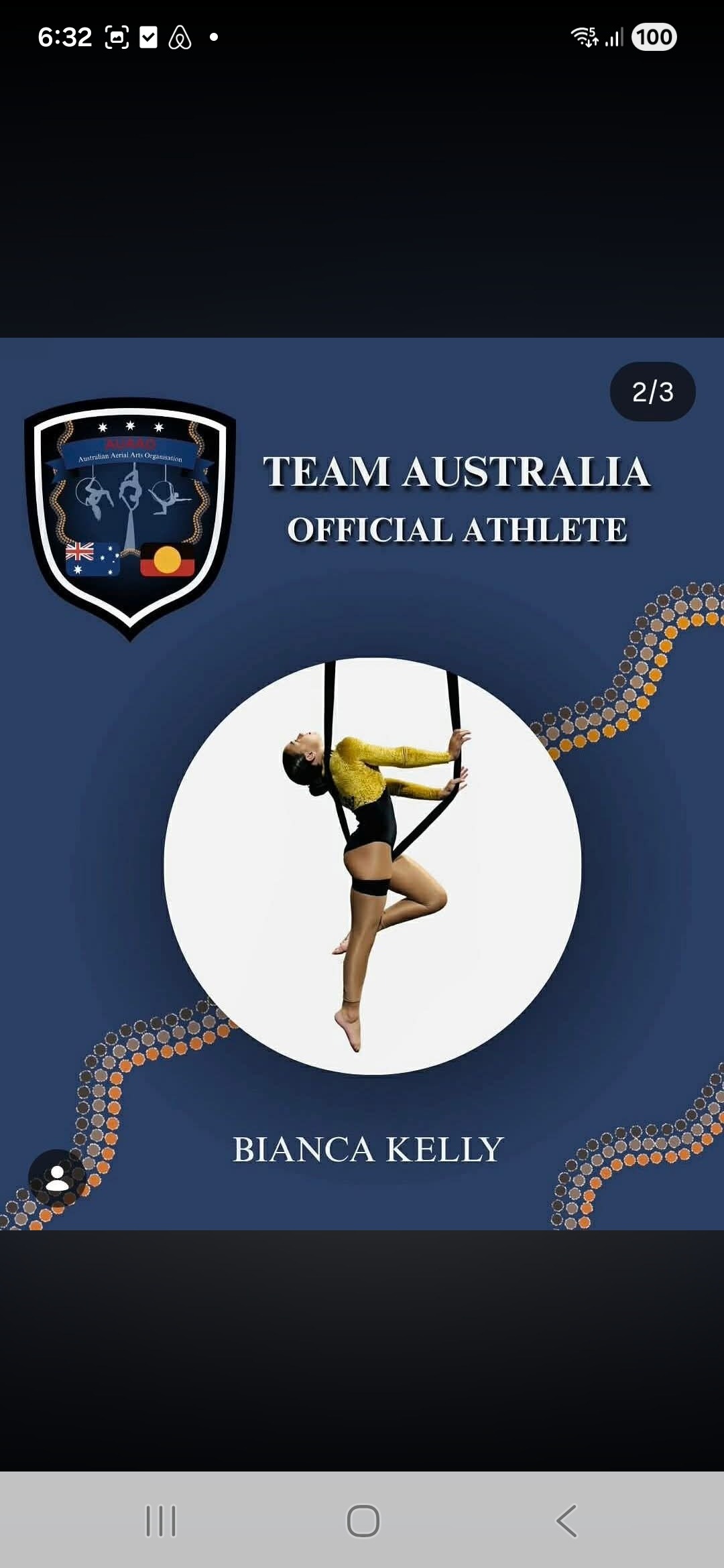 Aerial World Championships for Bianca ! campaign photo, 7 of 8