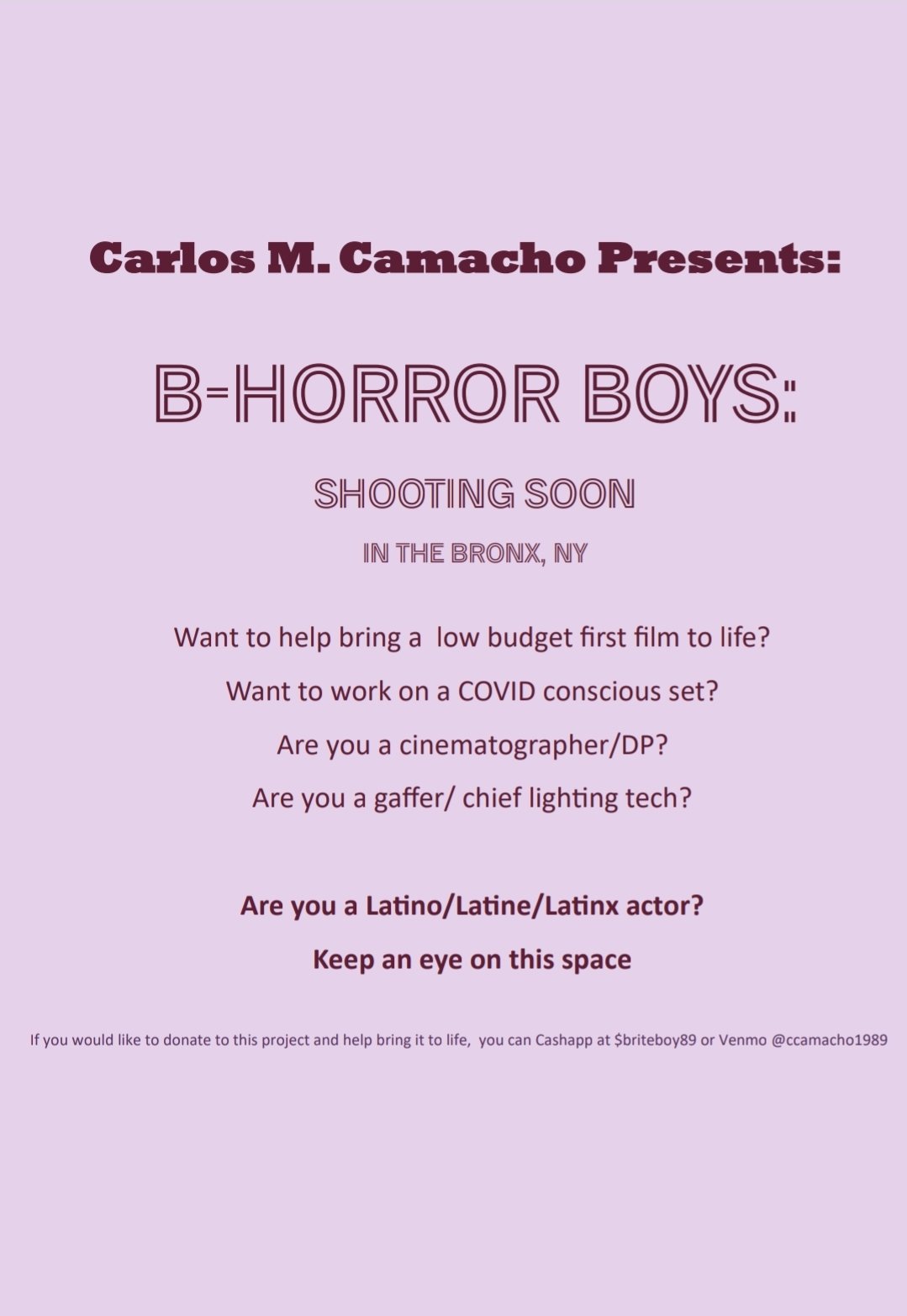 Help Bring B-Horror Boys to Life campaign photo, 2 of 5