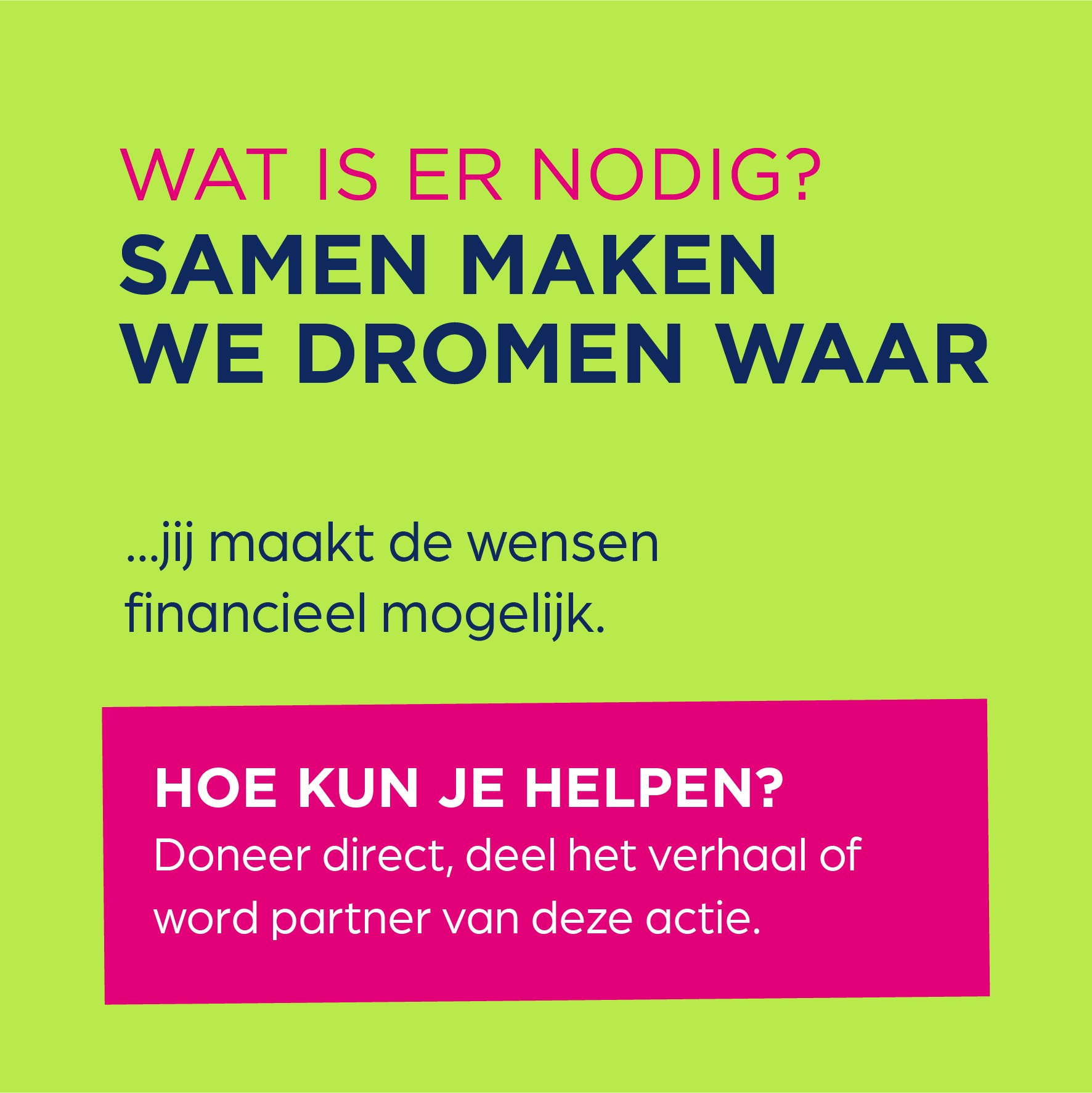 10 jaar De Wijkse Dienst: Help mee wensen te vervullen campaign photo, 5 of 6