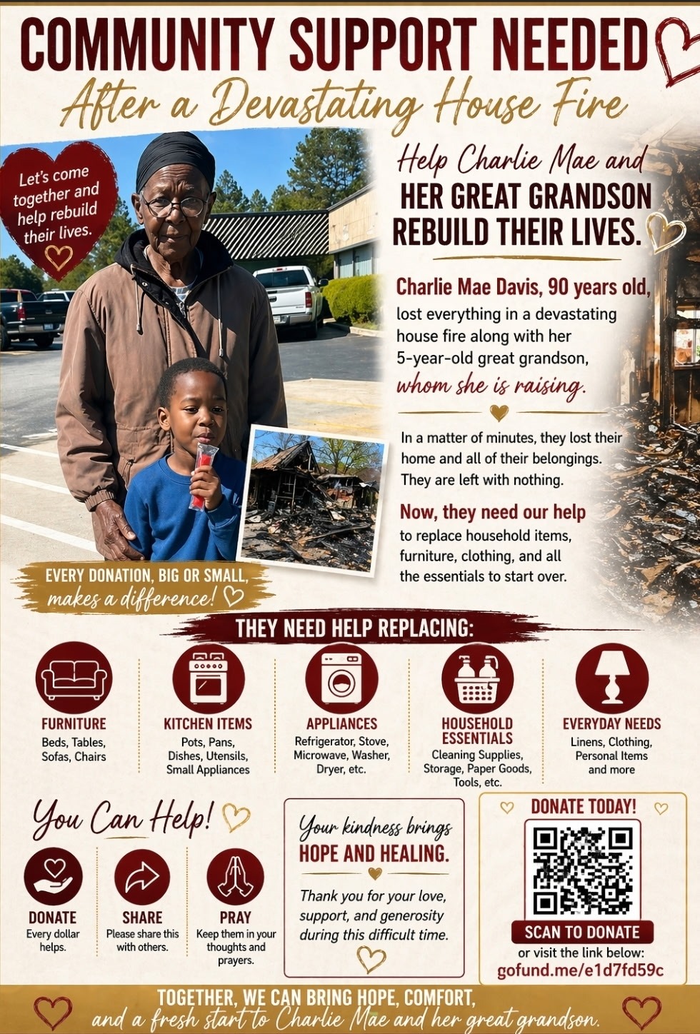 Help Grandma Rebuild After Fire campaign photo, 4 of 6