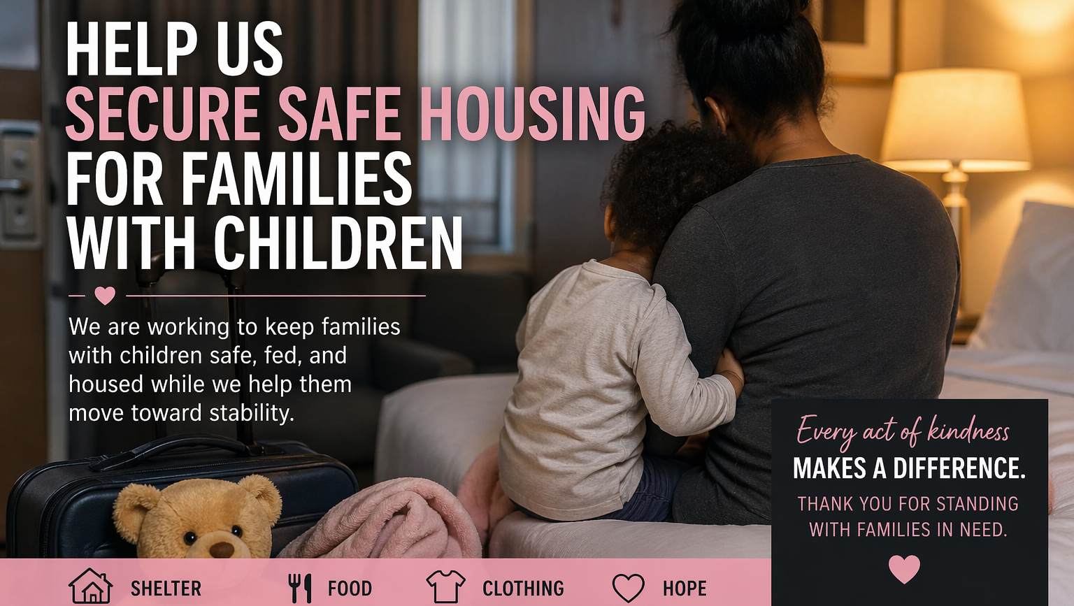 Help Us Secure Safe Housing for Families in Crisis .  photo