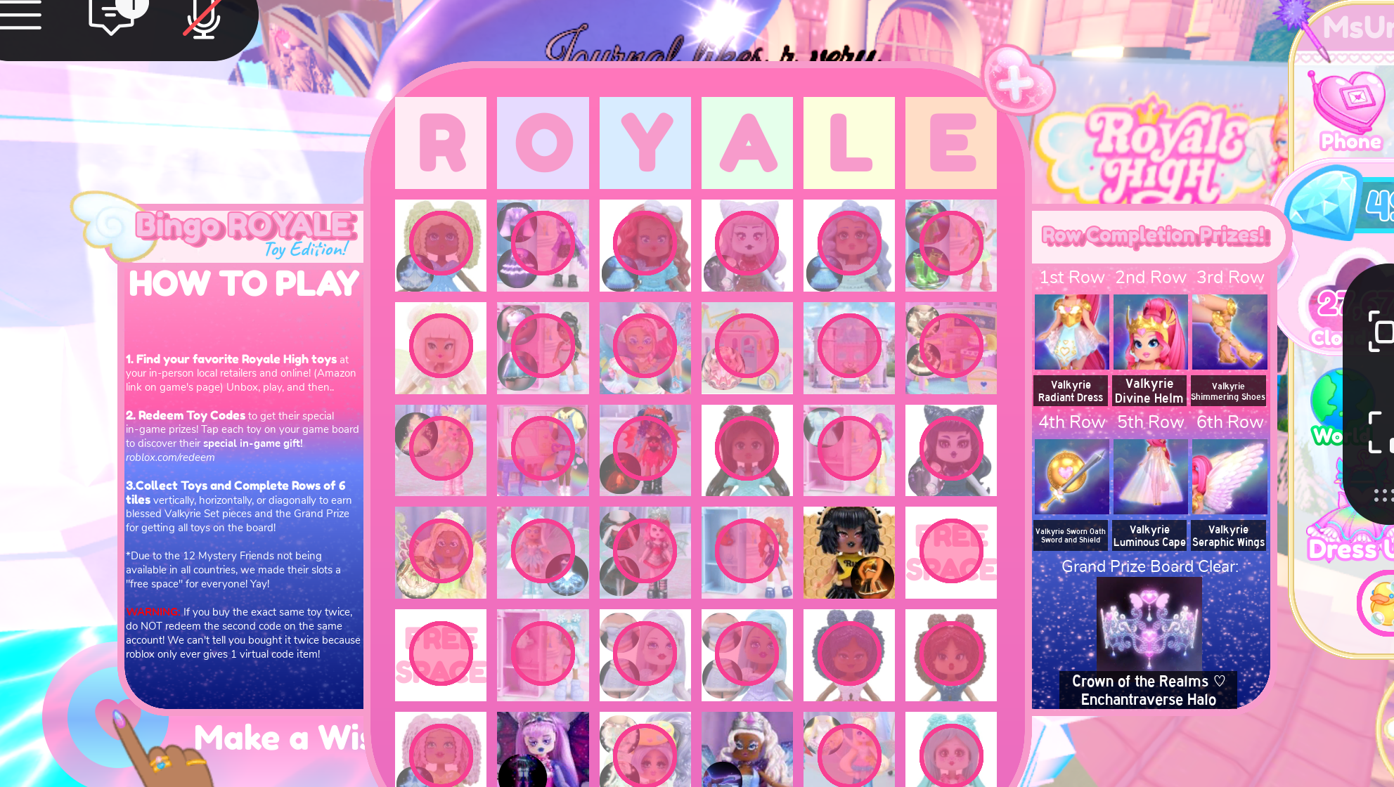 Completing Royal High Bingo  photo