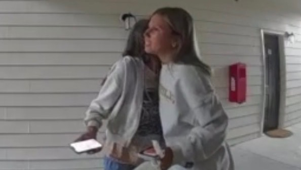 Support for Elderly DoorDash Delivery Woman photo