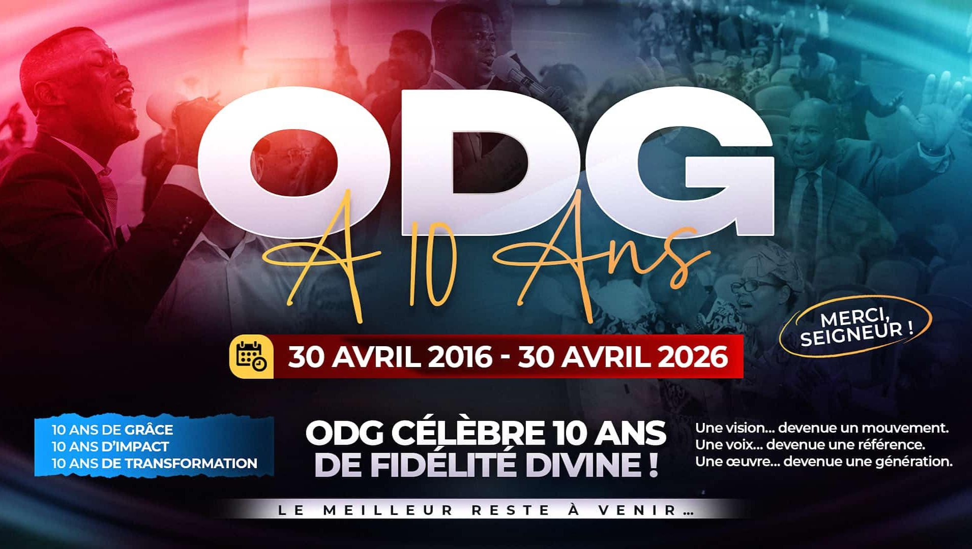 Sème avec foi dans les 10 ans d’Océan de Grâce photo