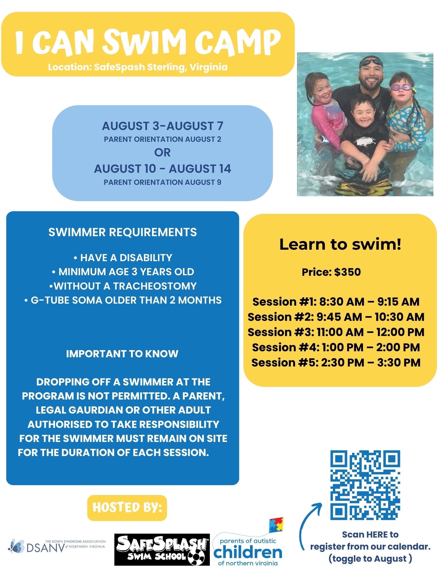Send Kids with Disabilities to Swim Camp campaign photo, 2 of 4