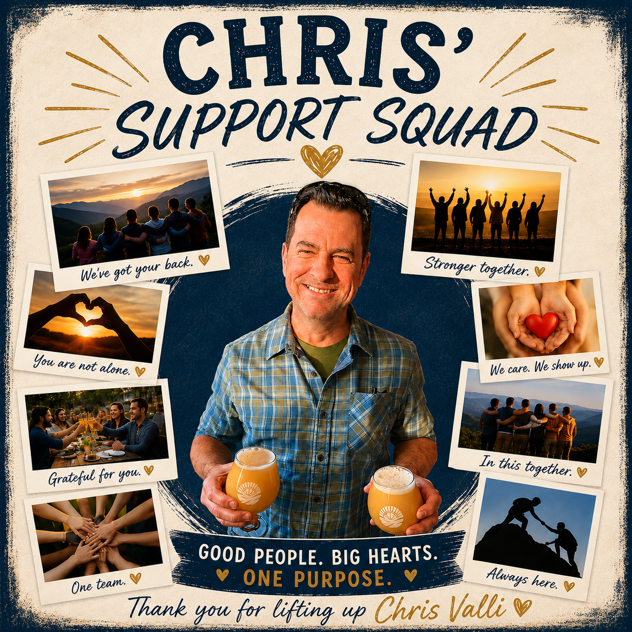Standing with Chris Valli in His Recovery campaign photo, 5 of 8