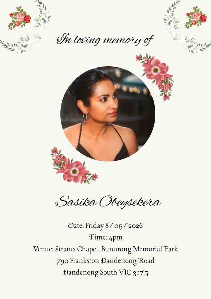     In Loving Memory of Sasika – Supporting Her Children campaign photo, 2 of 4