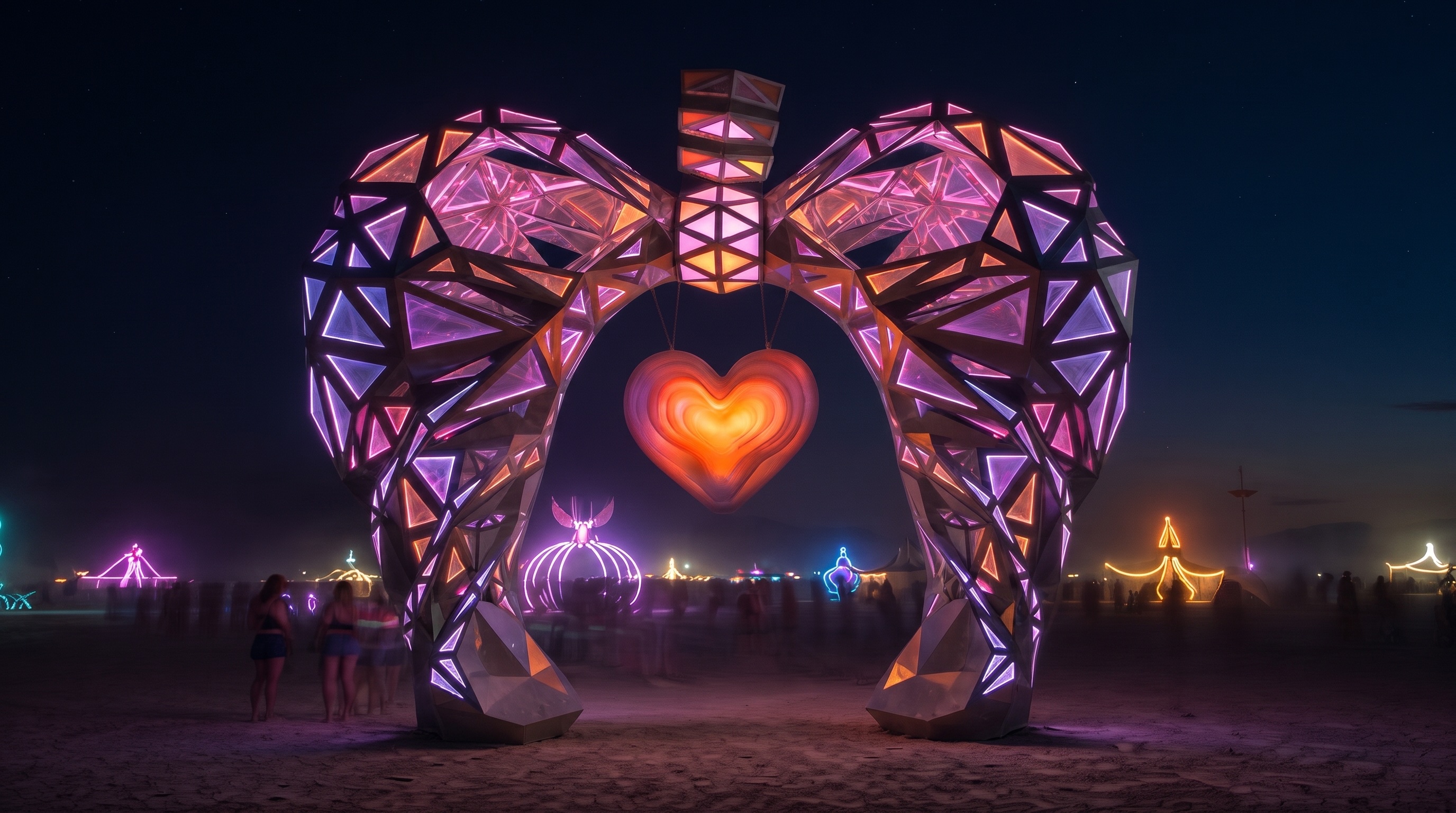 Heart Remains: Light Sculpture for Burning Man campaign photo, 2 of 4