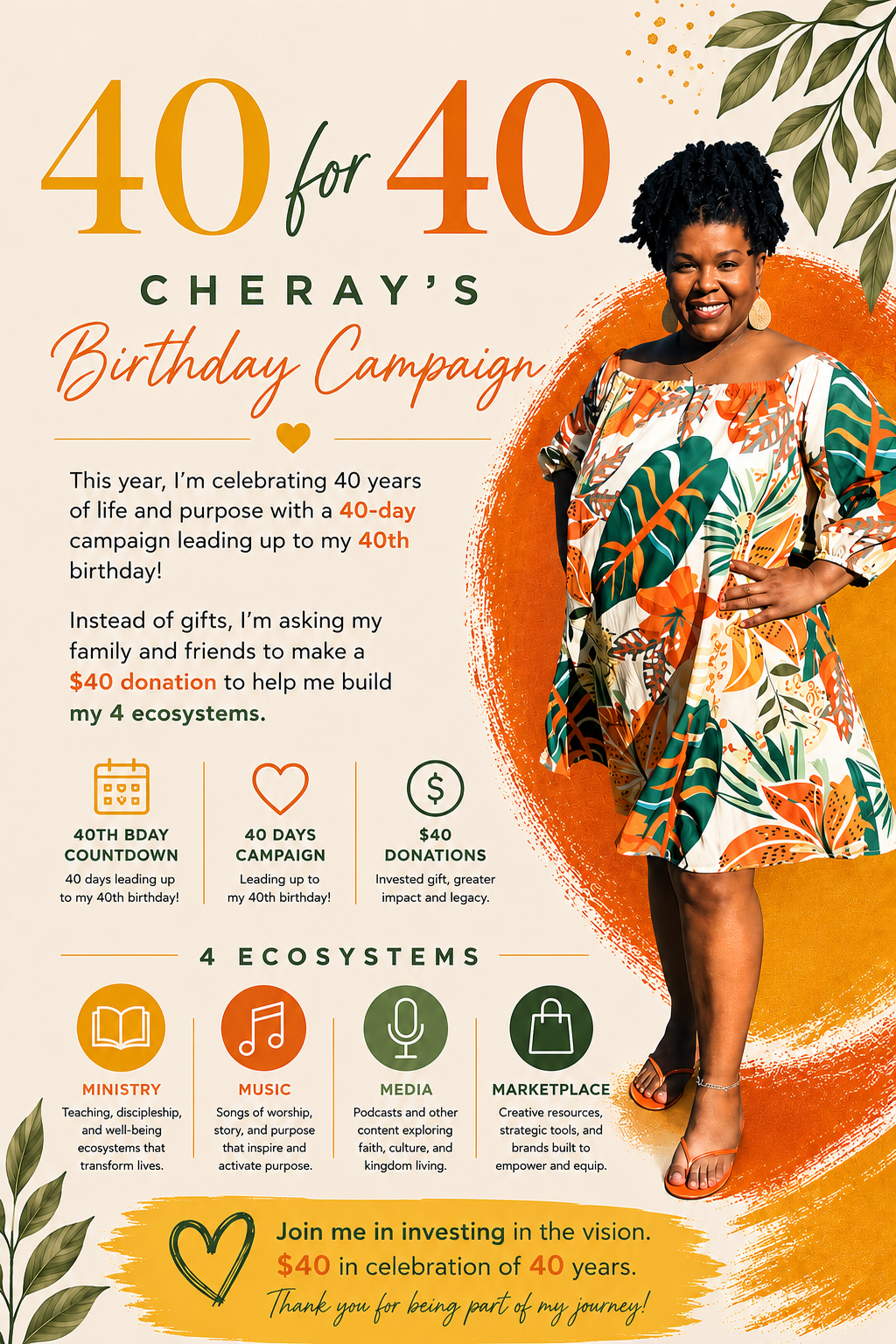 40 for 40: Cheray’s Birthday Campaign campaign photo, 2 of 8