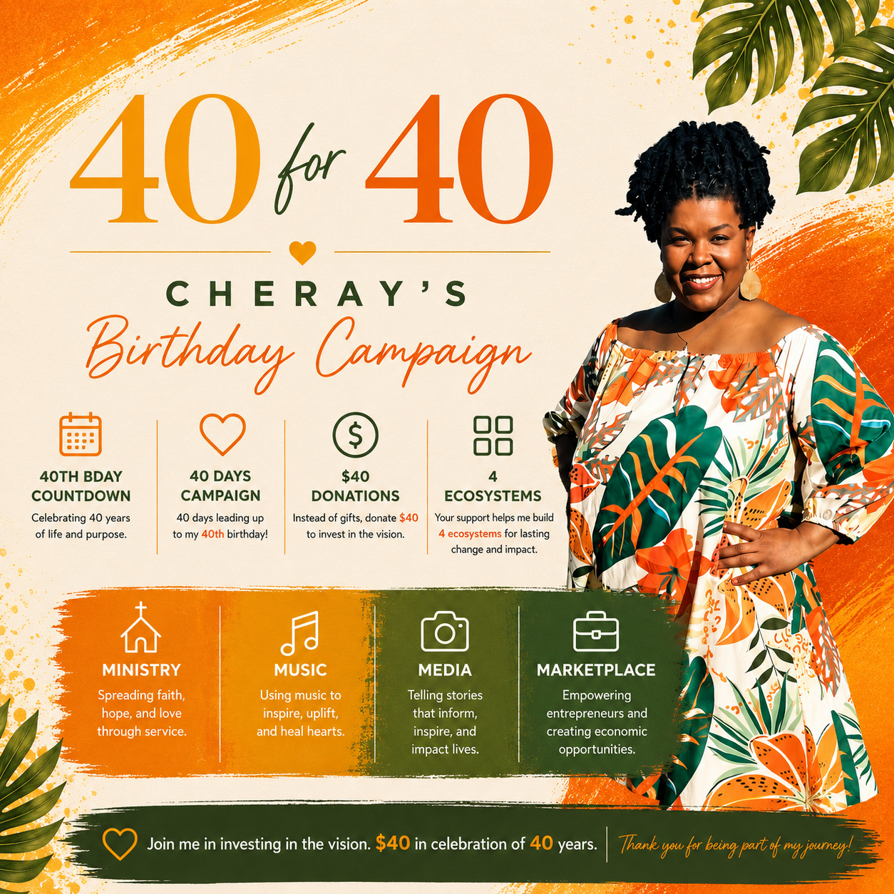 40 for 40: Cheray’s Birthday Campaign campaign photo, 4 of 8