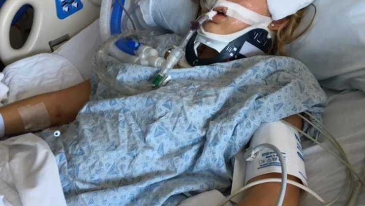 A brave little girl fighting for her life. photo