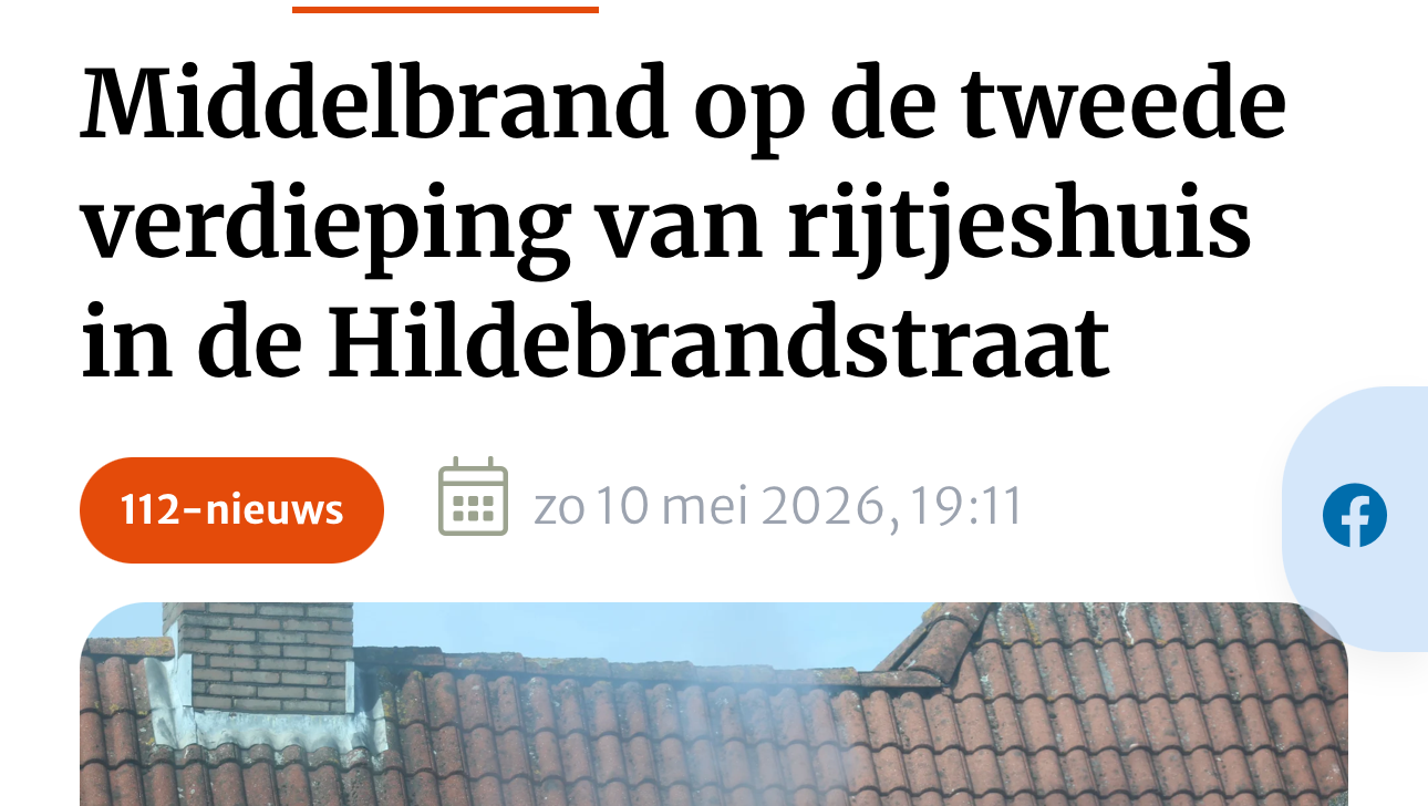 Woningbrand, groot gezin met veel kinderen photo