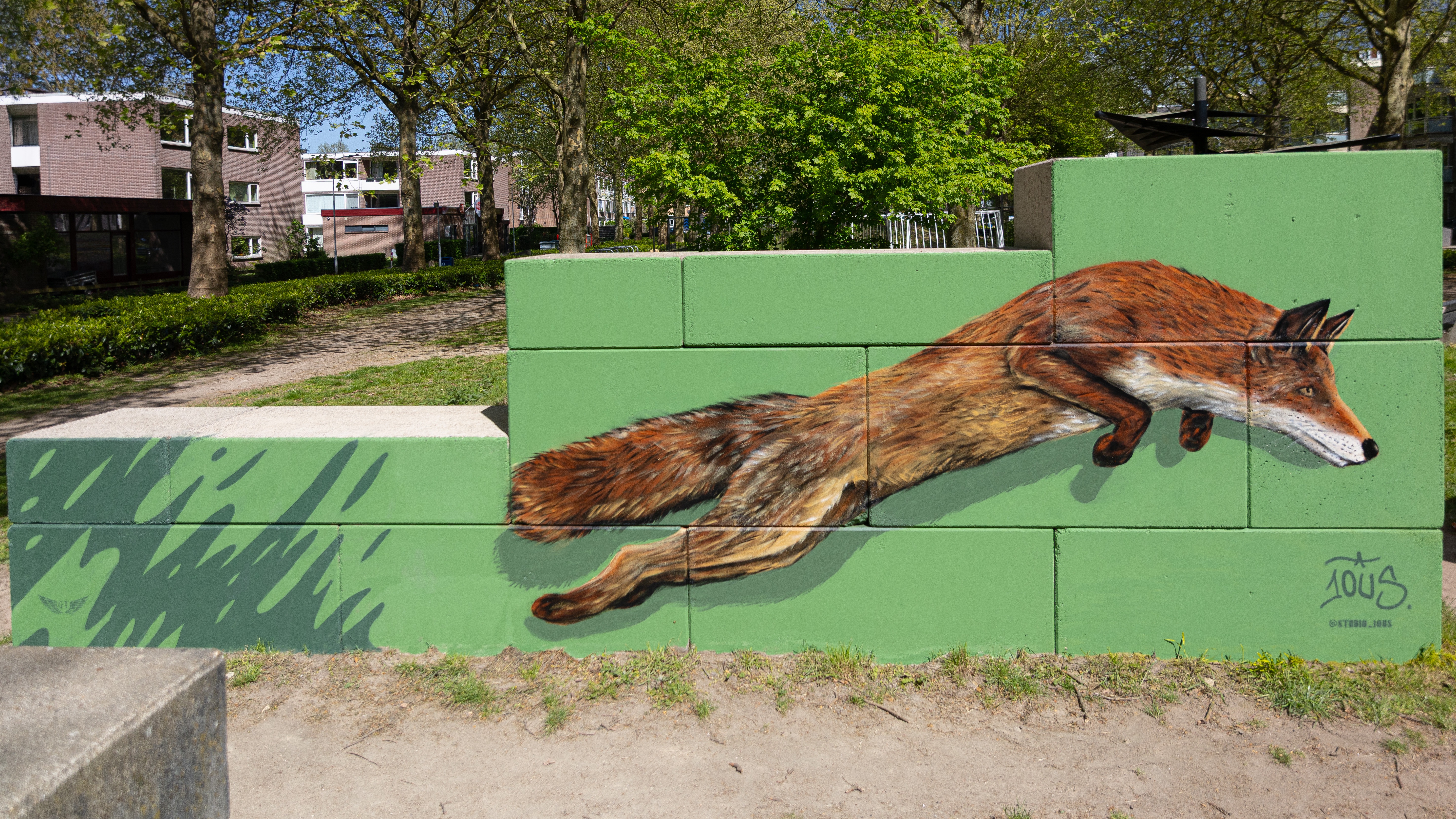 Foto van campagne Muurschildering openbaar sportpark Nobelweg, 7 van 8