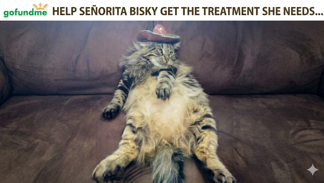 Help Save Bisky: The Spaghetti-Loving Cat photo