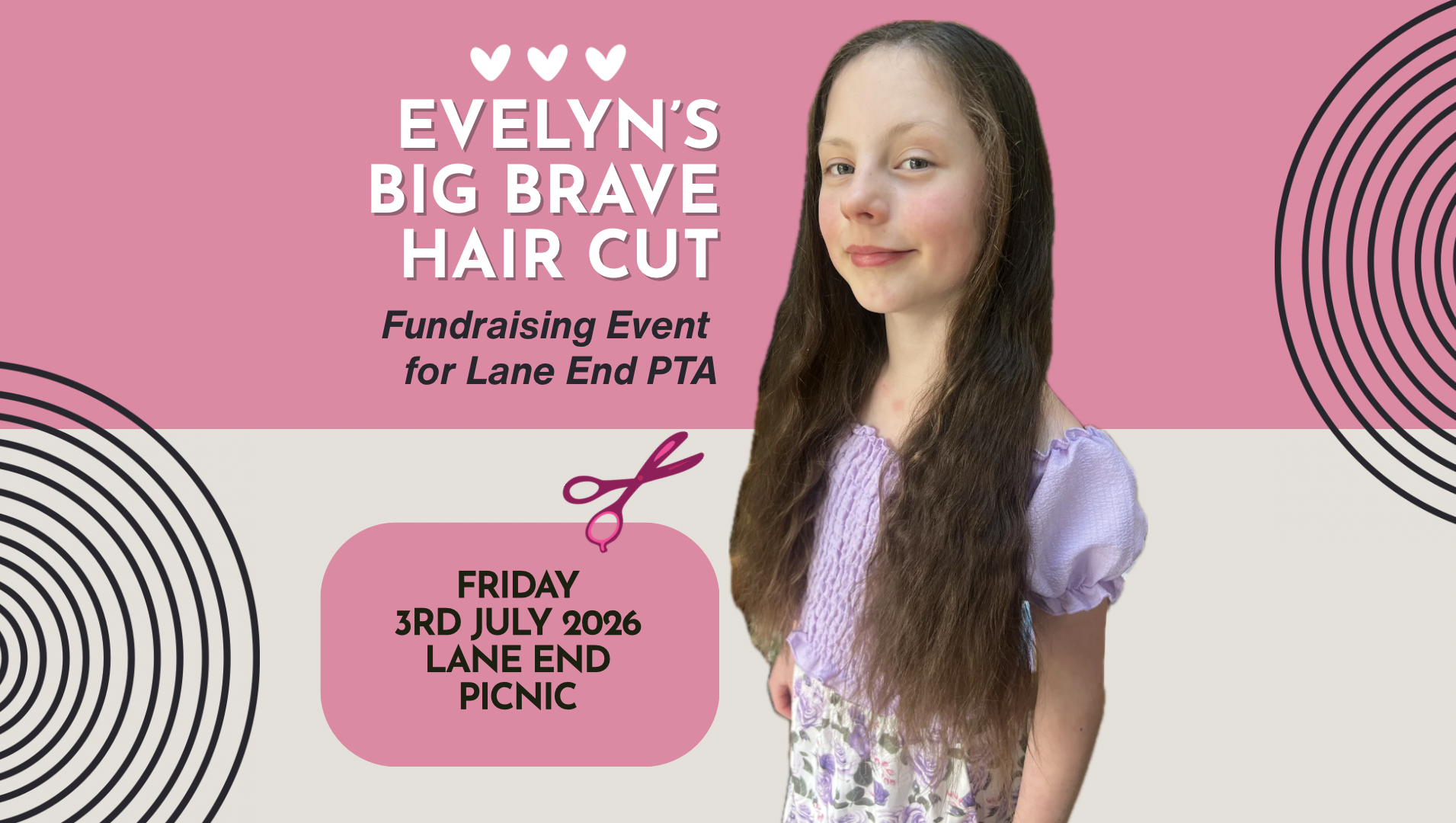 Fun Raisor Hair Fundraiser by Steph Evans : Evelynβs Big Brave Hair Cut