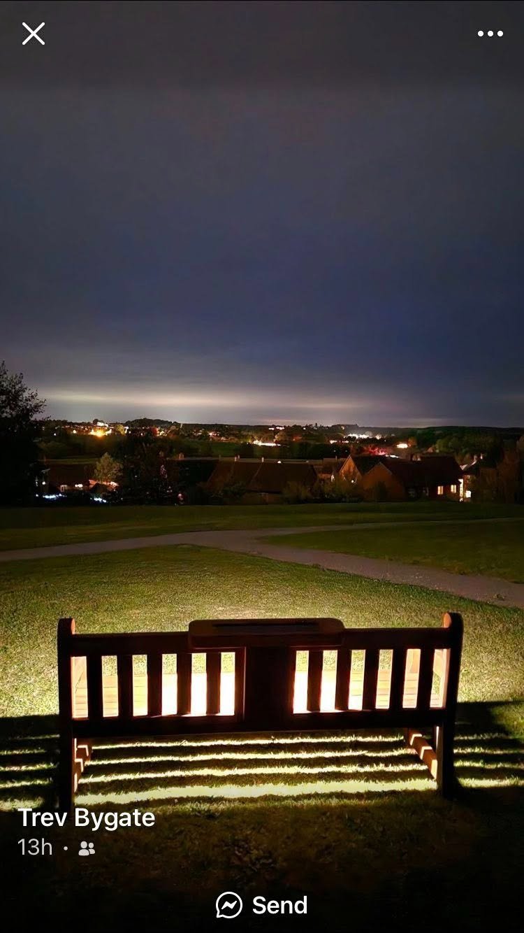 Self-illuminating, Suicide Help & Prevention Bench - Bromley campaign photo, 4 of 6