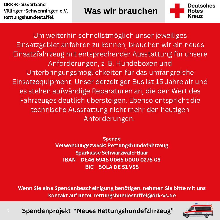 Dringend neues Rettungshundefahrzeug benötigt campaign photo, 6 of 8