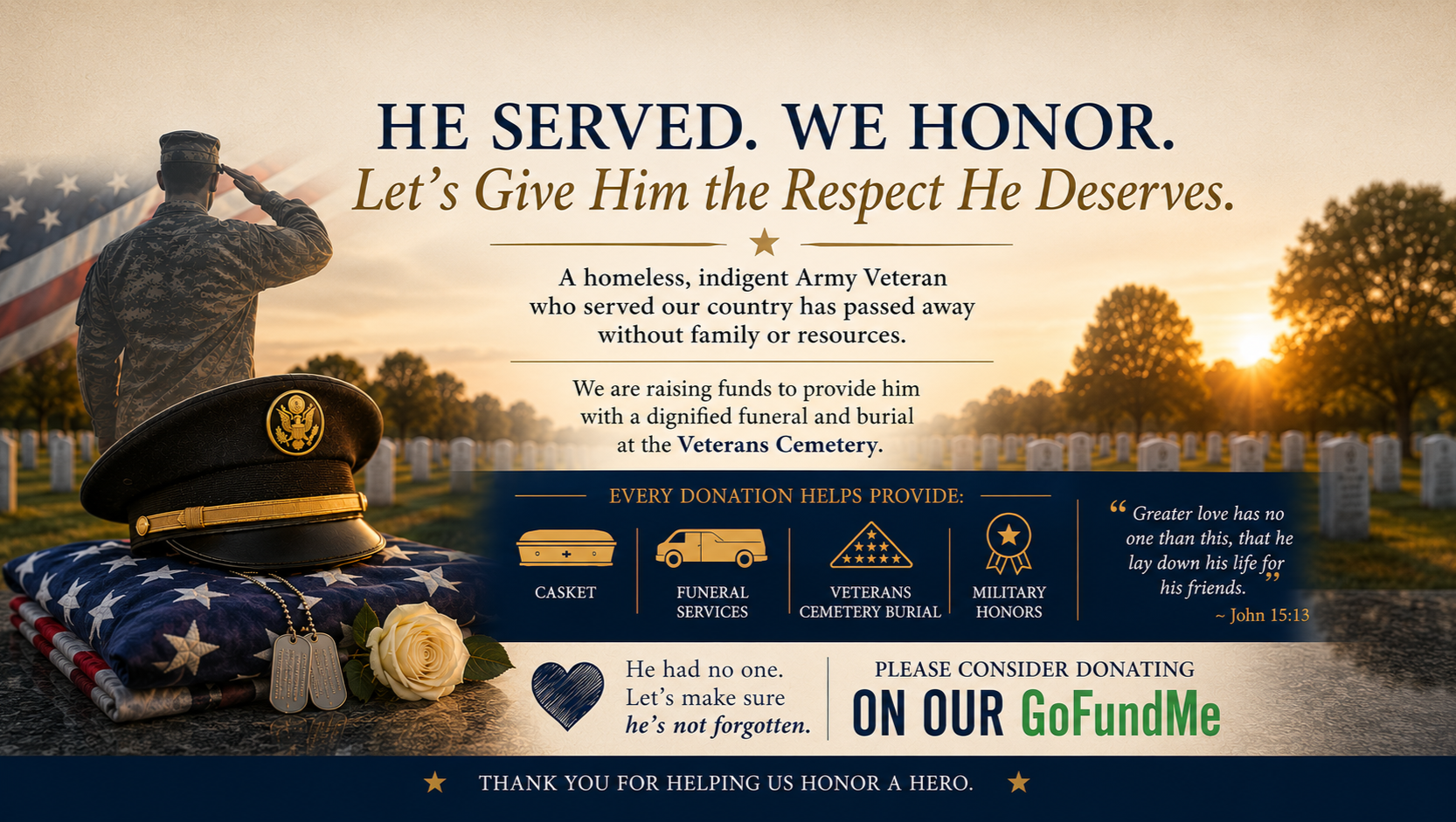 Fundraiser by Jerry Hubbard : Honoring a Forgotten Veteran's Service