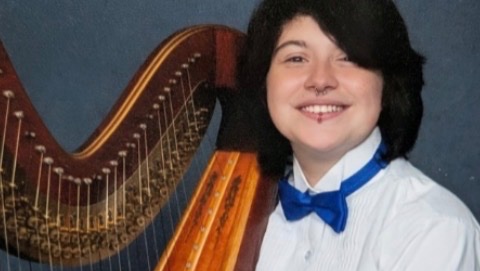Support Jamie’s Musical Journey with a New Harp photo
