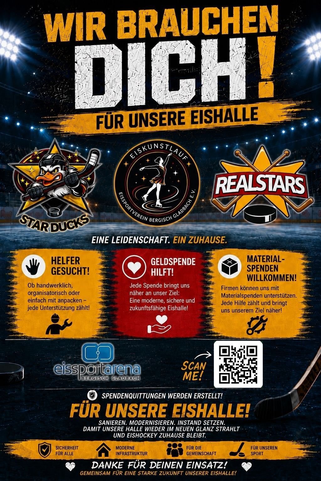 Um die Eissporthalle in Bergisch Gladbach zu erhalten campaign photo, 6 of 8