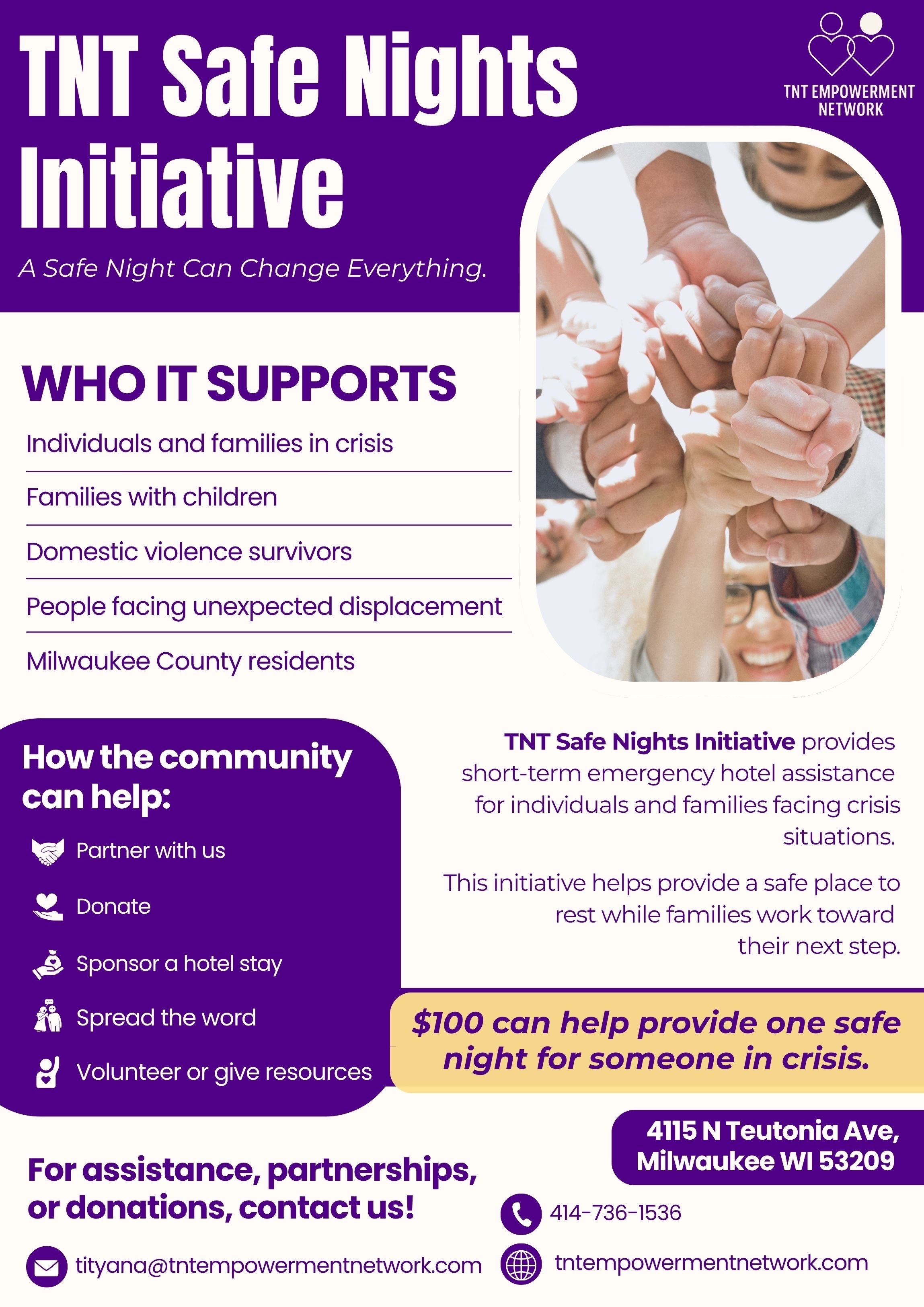 TNT Safe Nights Program: A Safe Night Can Change Everything campaign photo, 2 of 4