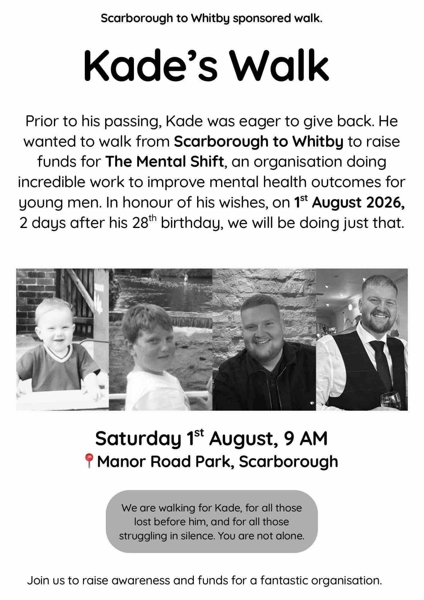 Kade’s Walk — The Mental Shift campaign photo, 2 of 4