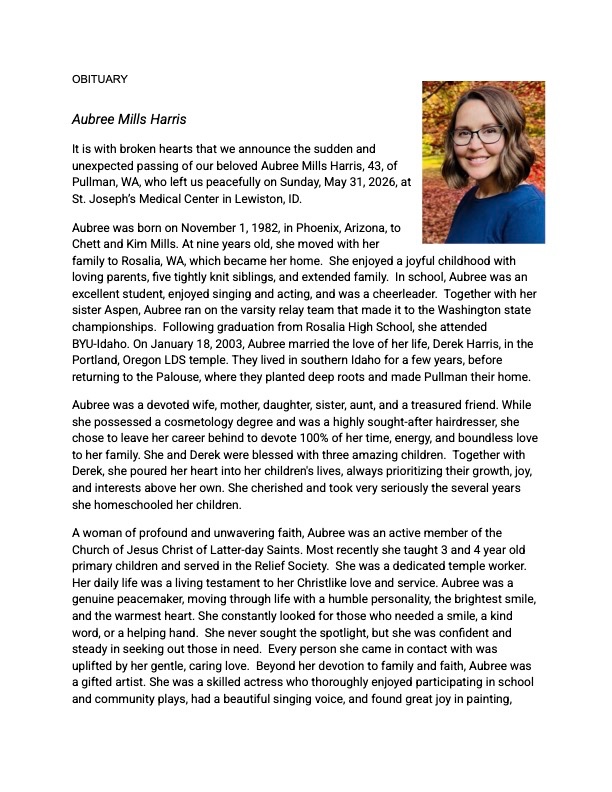 Aubree Mills Harris Memorial Fund campaign photo, 2 of 5